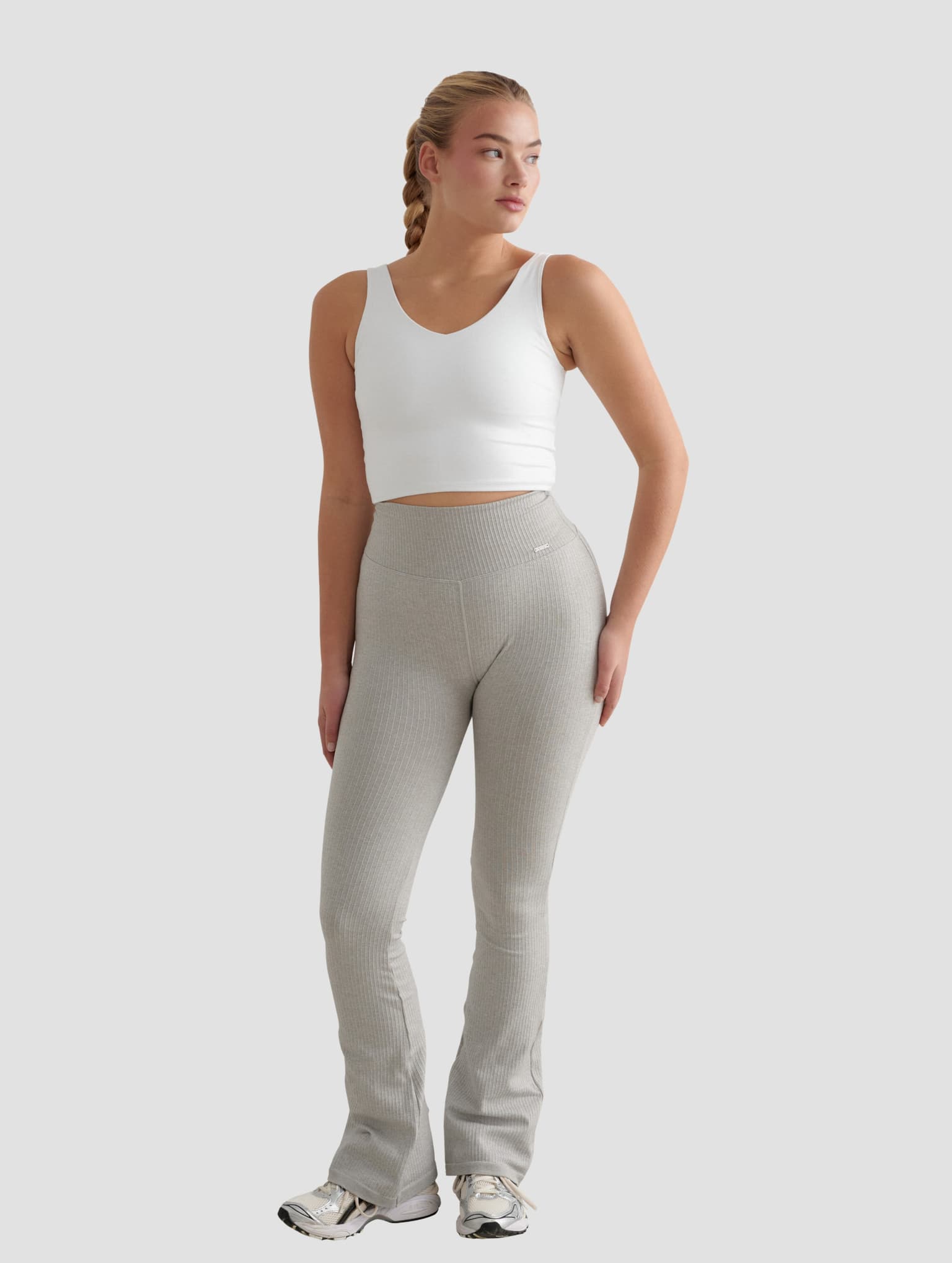 AIMN Ribbed Seamless Flare Tights – Bild 4