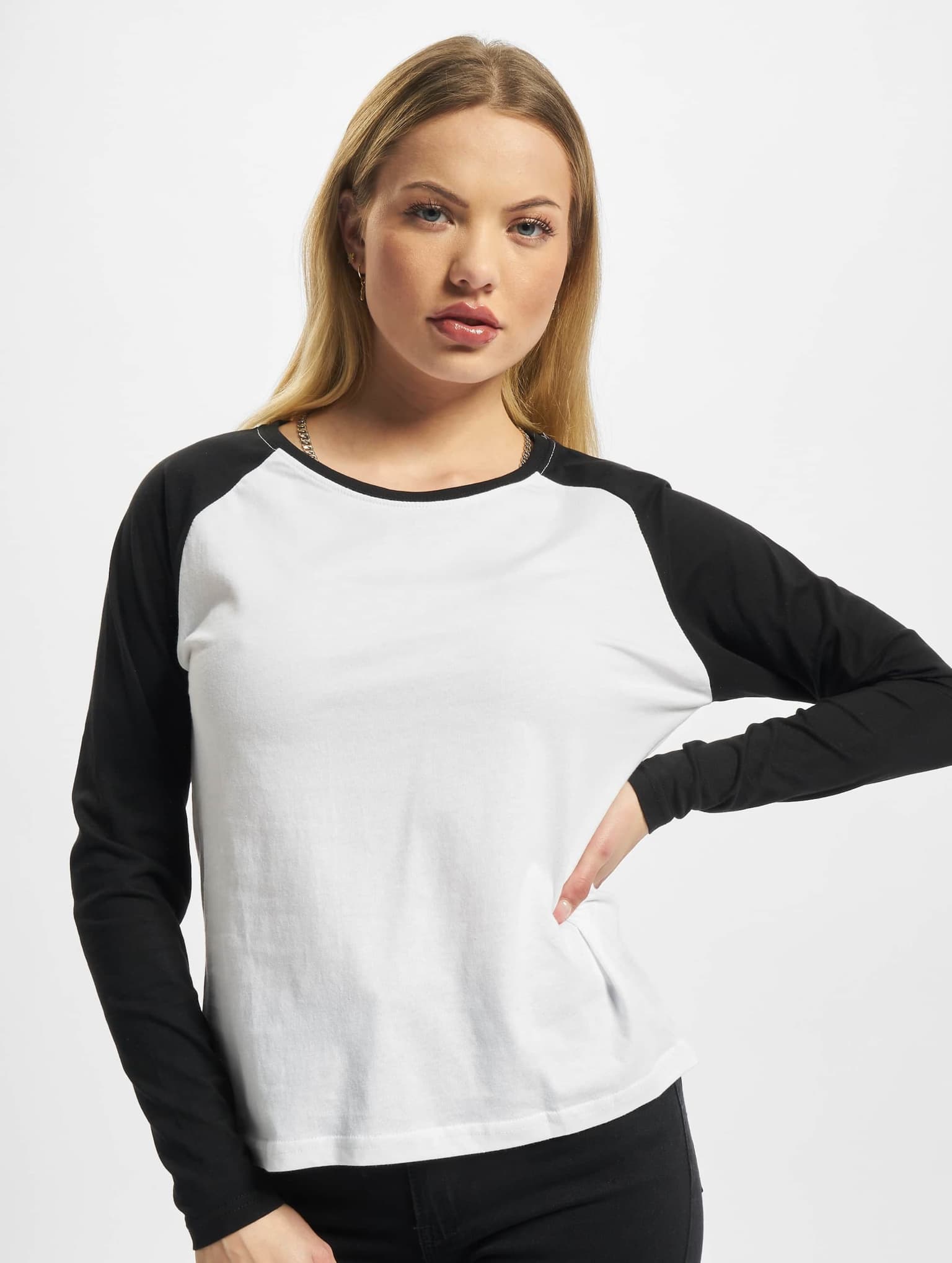 Urban Classics Ladies Contrast Raglan Longsleeve – Bild 3