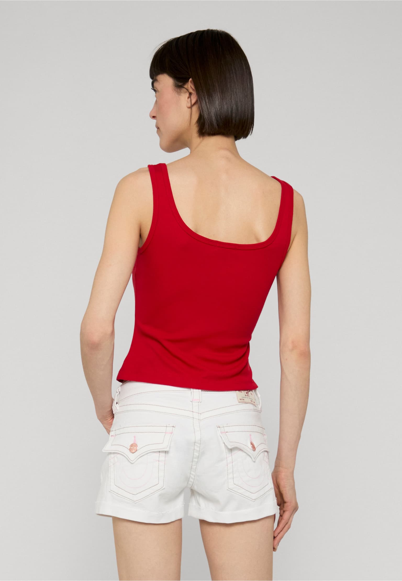 True Religion CRYSTAL SQUARE NECK RIB TANK – Bild 2