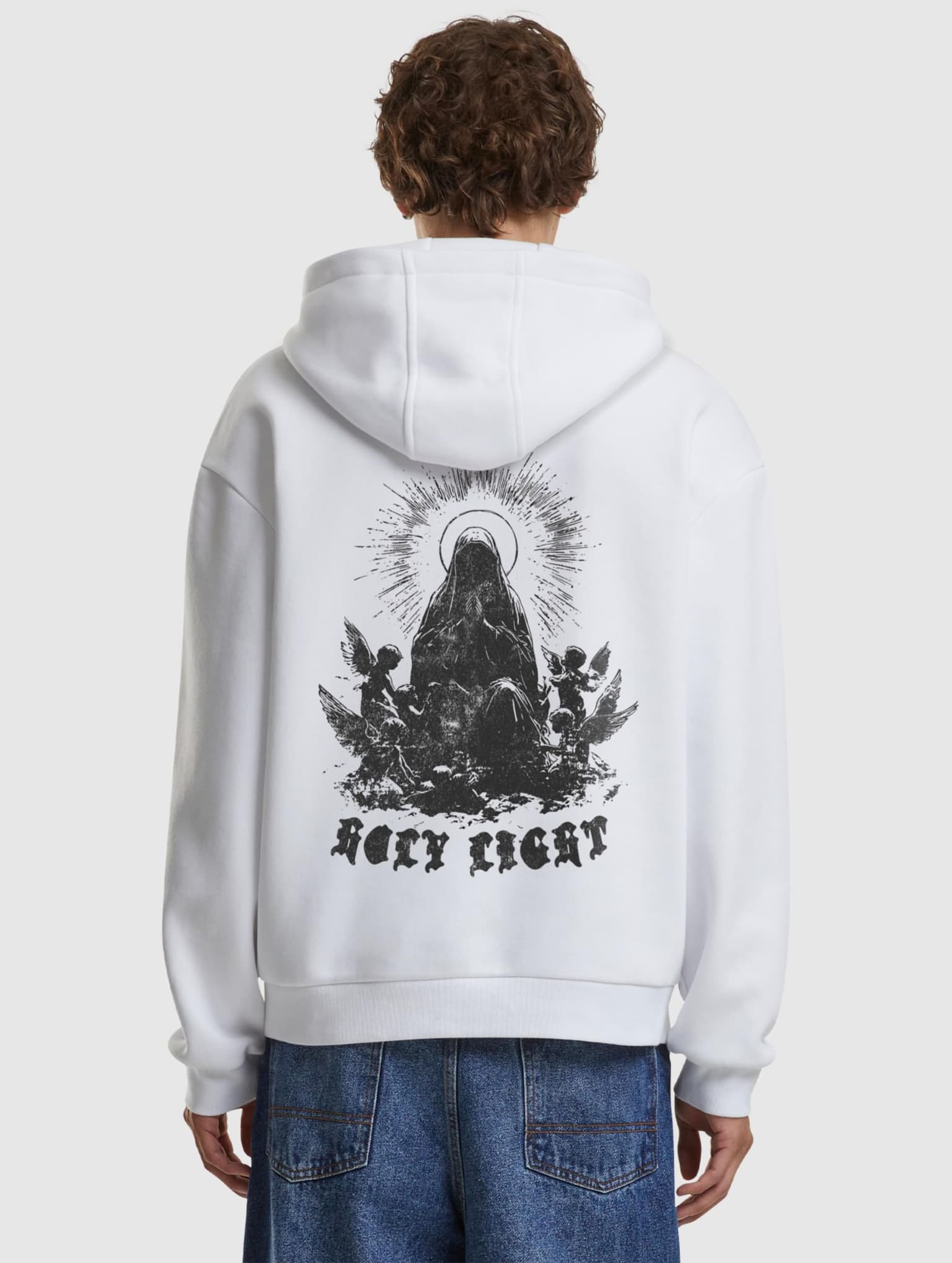 Mister Tee Holy Light Fluffy Hoody – Bild 2