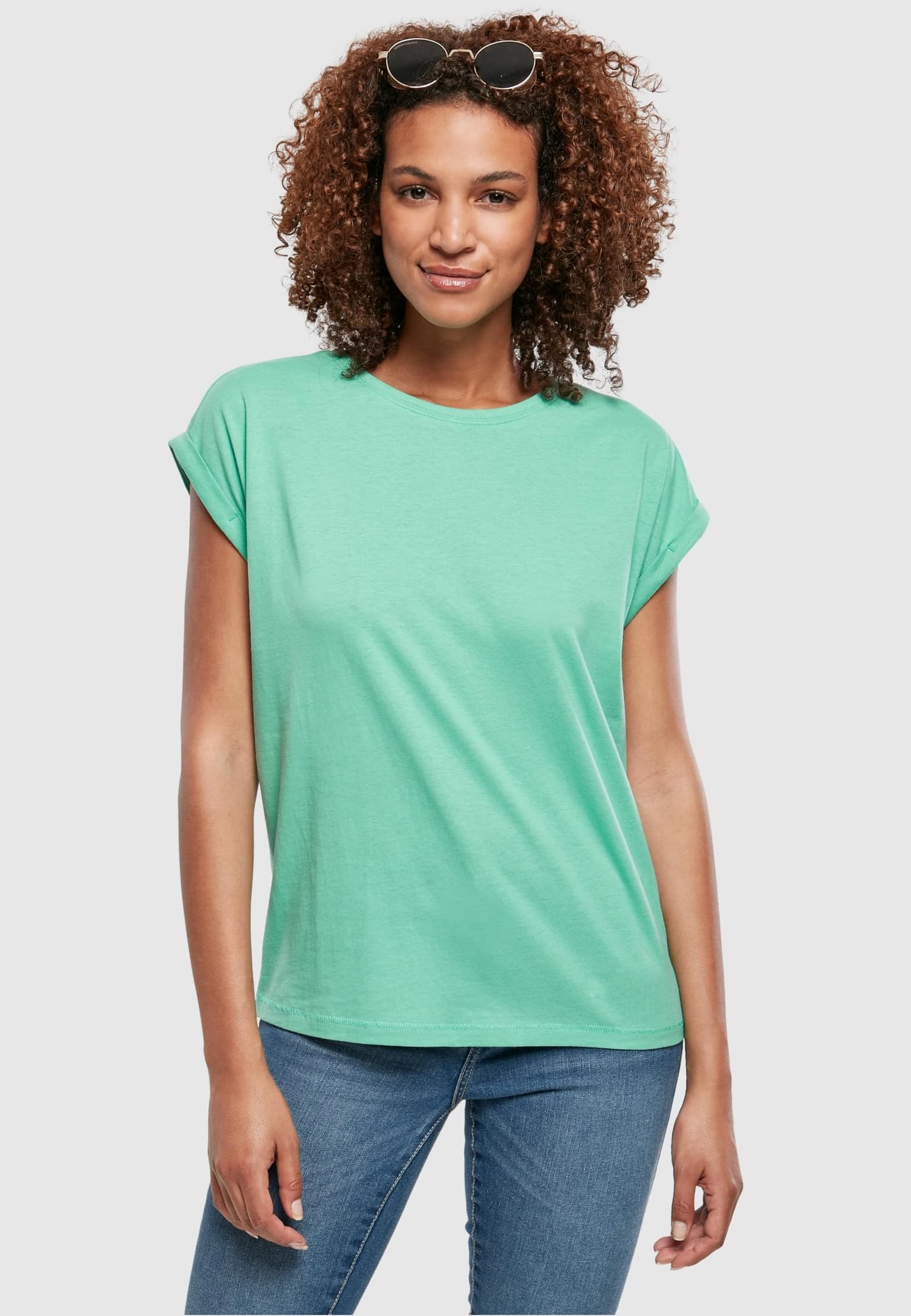 Urban Classics Ladies Extended Shoulder Tee – Bild 3