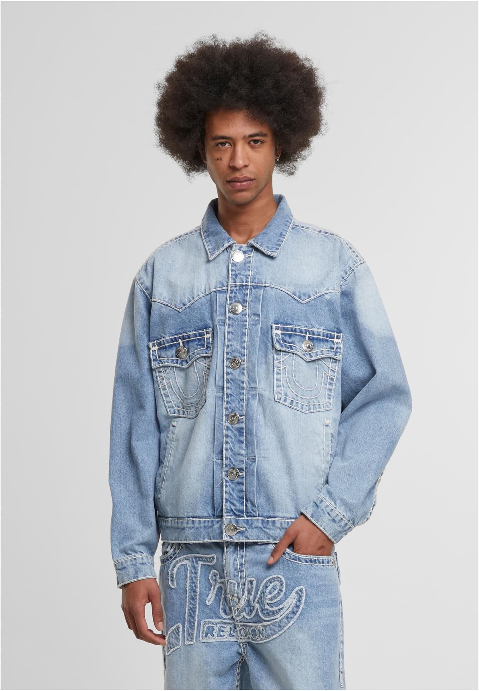 True Religion SUPER T OVERSIZED DENIM JACKET