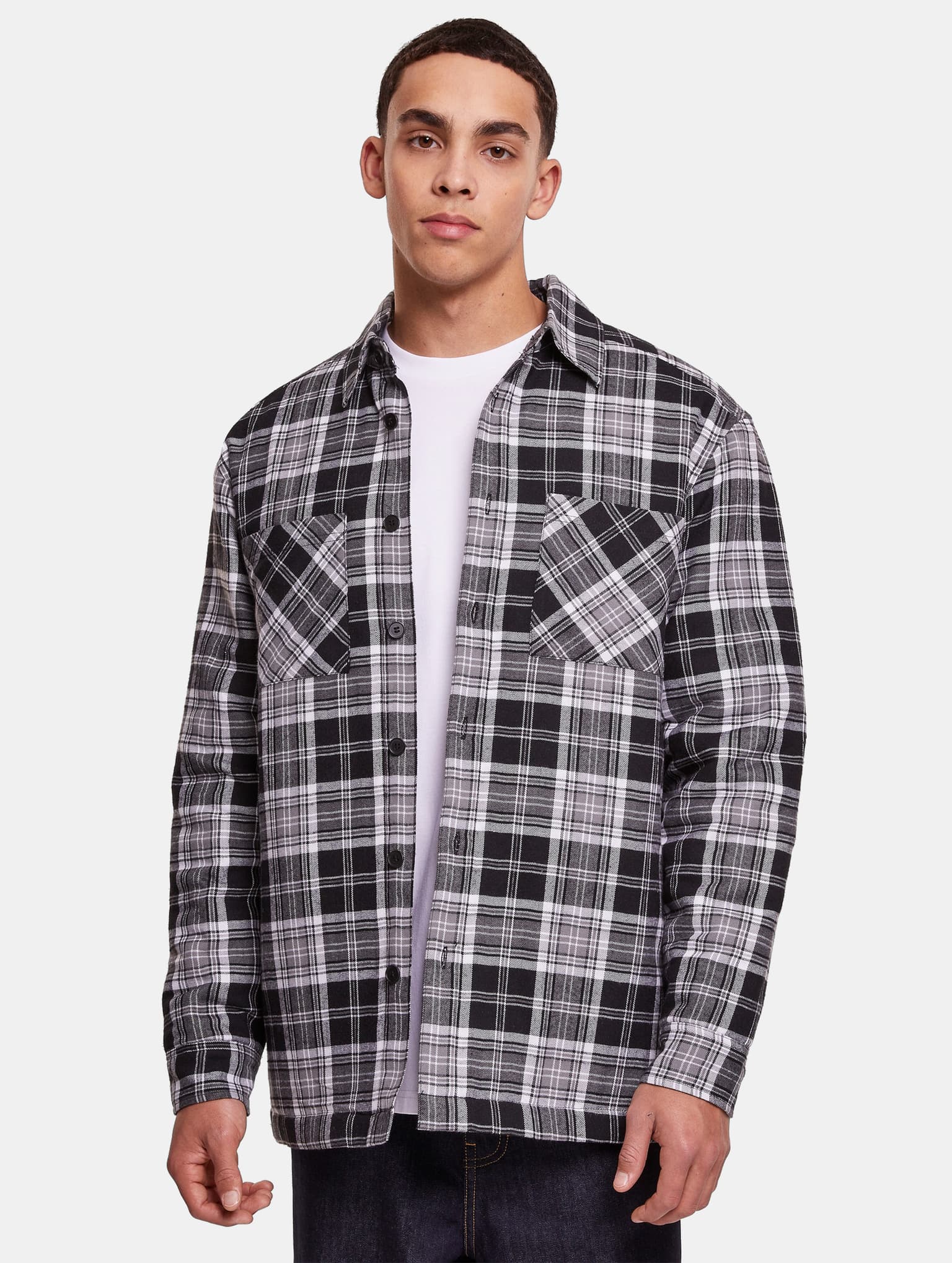 Urban Classics Padded Checked Shirt Jacket – Bild 3