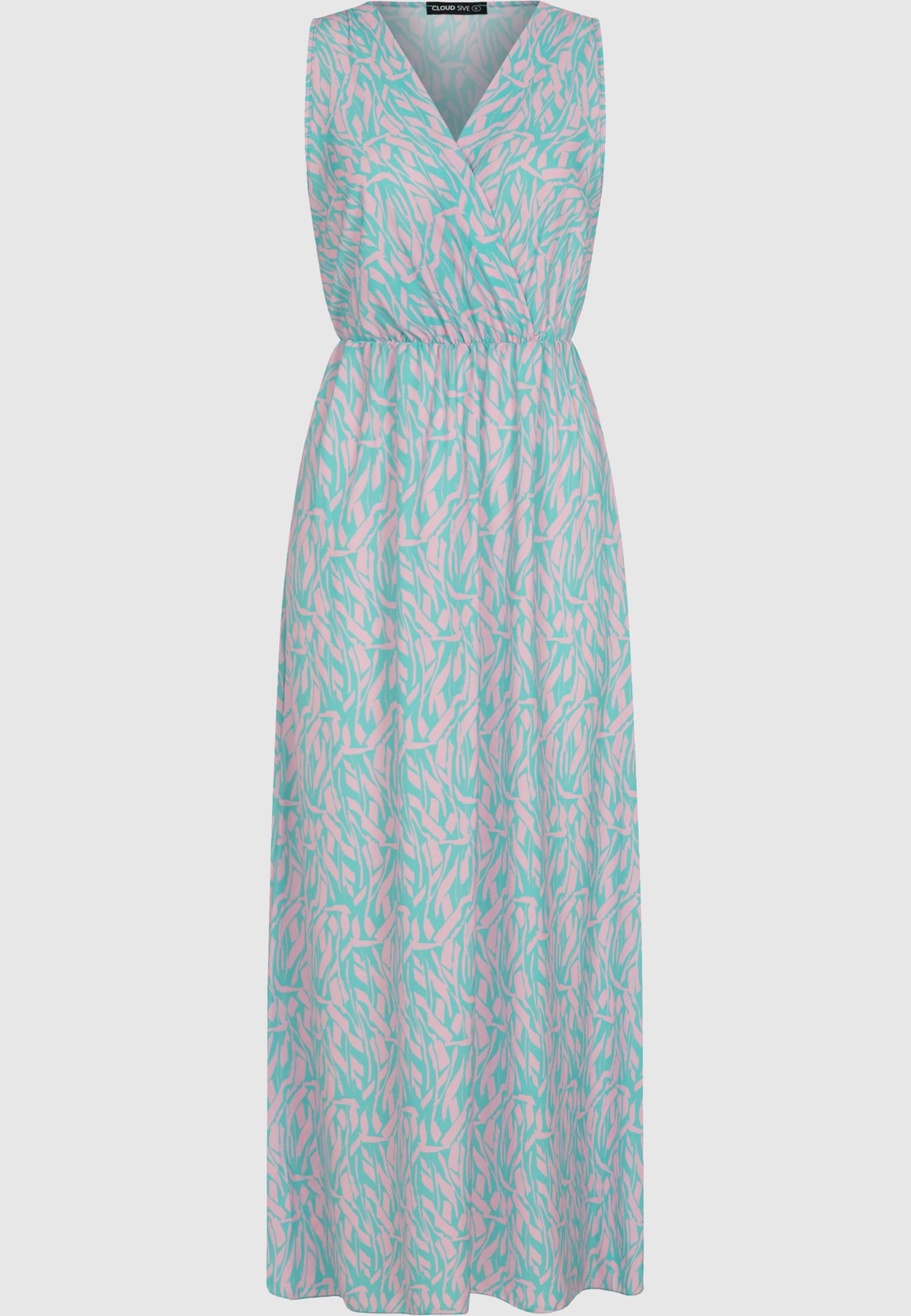 Cloud5ive Maxi Kleid in Wickeloptik mit All Over Print – Bild 4