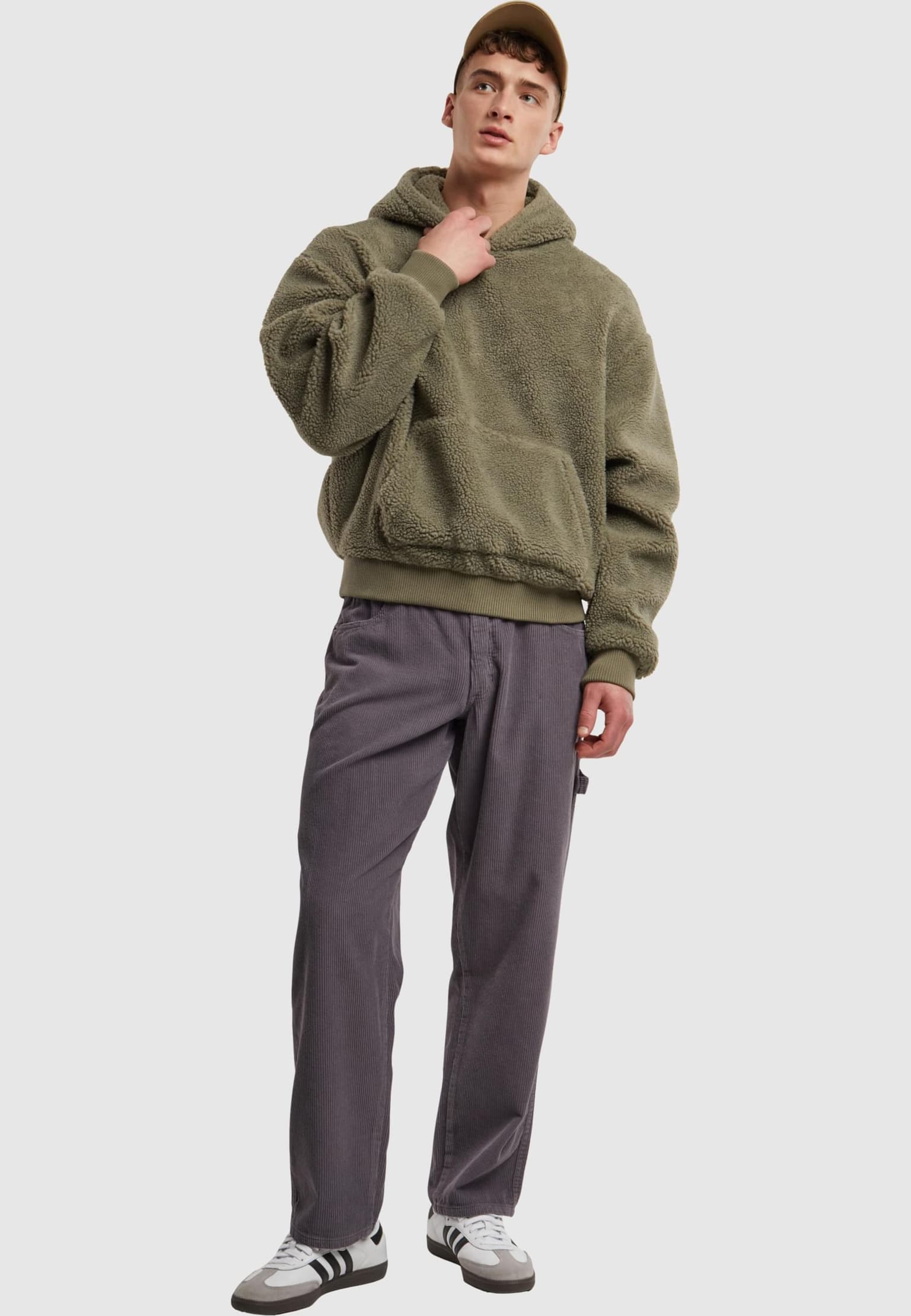 Urban Classics Oversized Teddy Hoody – Bild 4