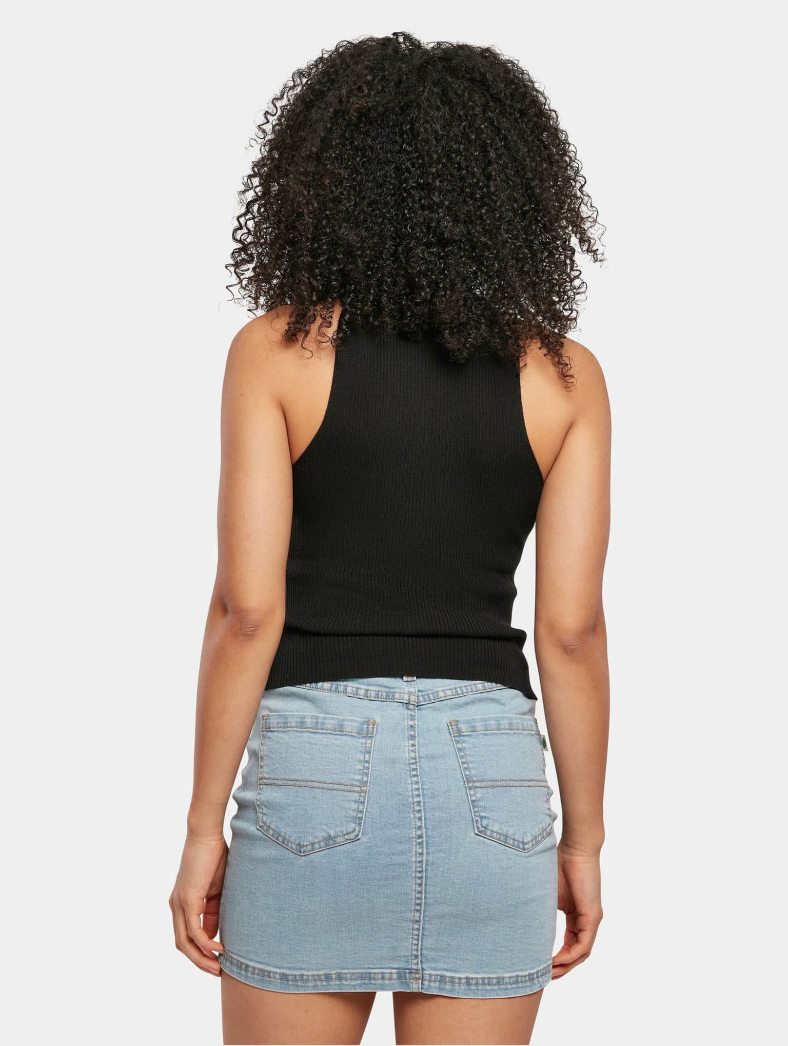 Urban Classics Ladies Short Rib Knit Turtleneck Top – Bild 2