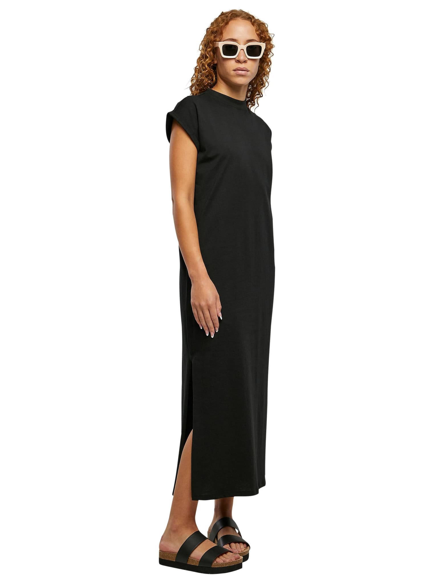 Urban Classics Ladies Long Extended Shoulder Dress – Bild 3