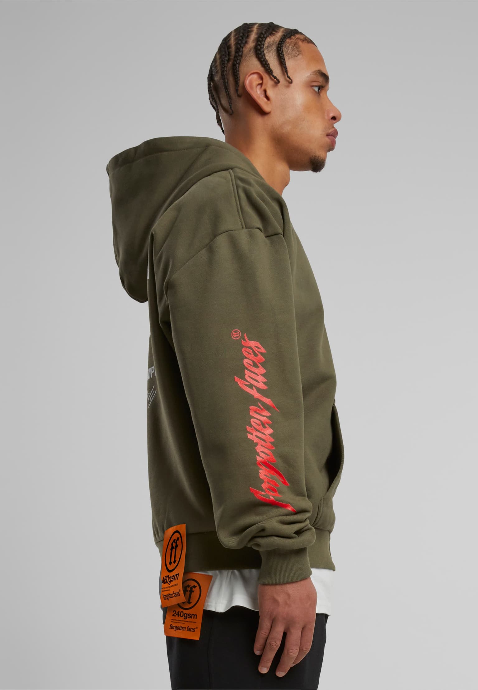 Forgotten Faces Courage Defines Oversize Zip Hoody – Bild 4