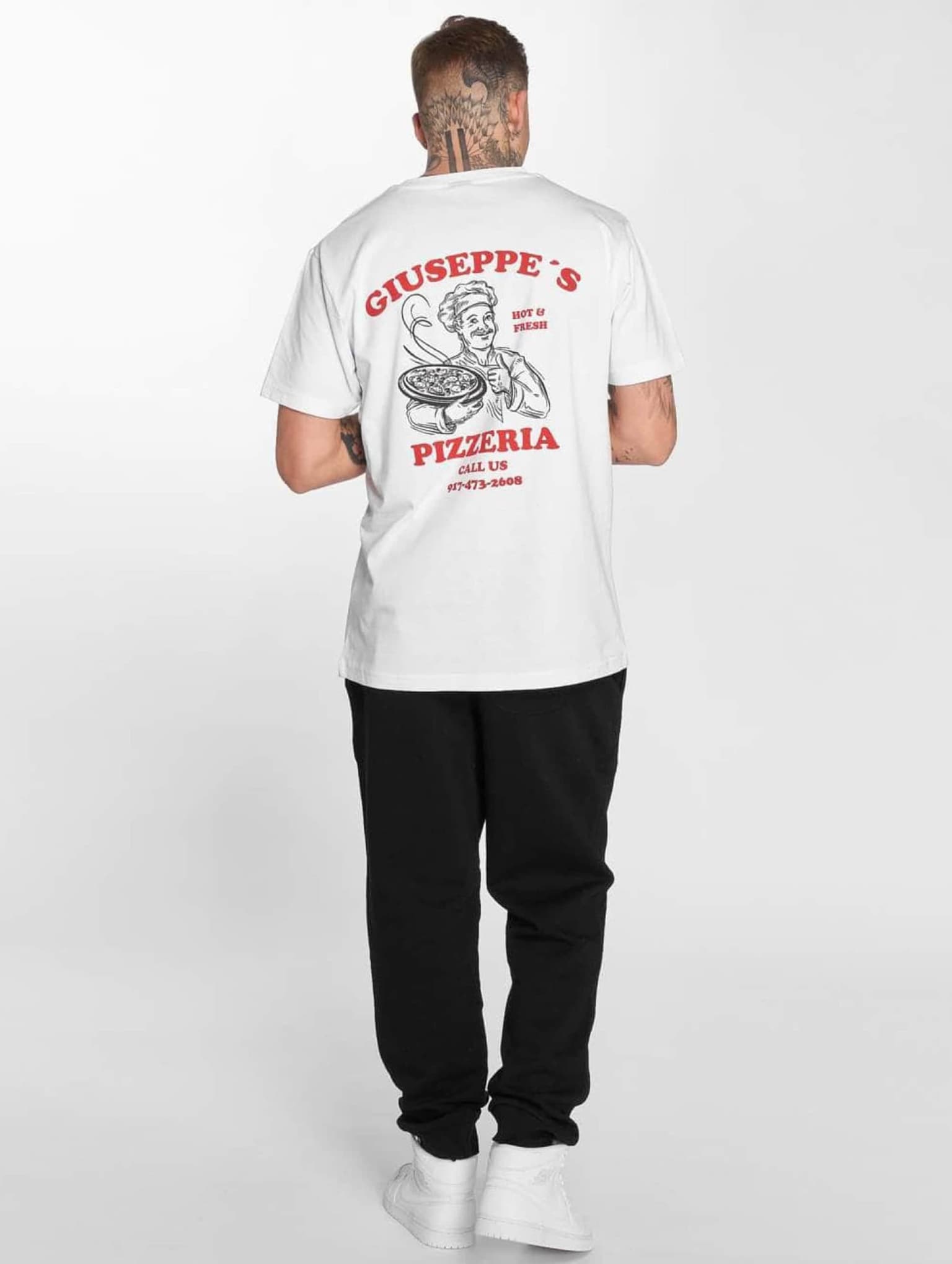 Mister Tee Giuseppes Pizzeria T-Shirt – Bild 4
