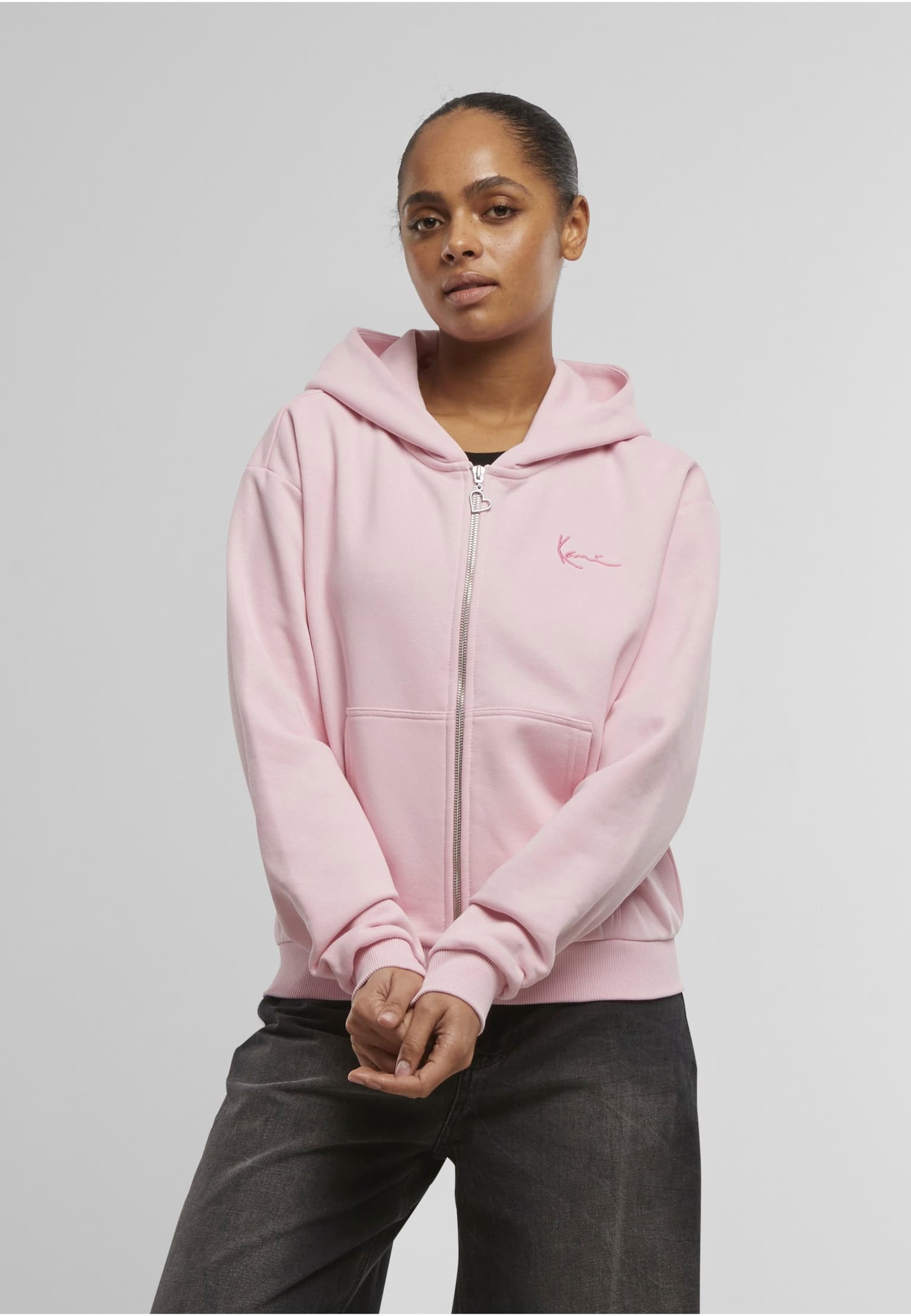 Karl Kani Signature Heart Cross Backprint Zip Hoodie