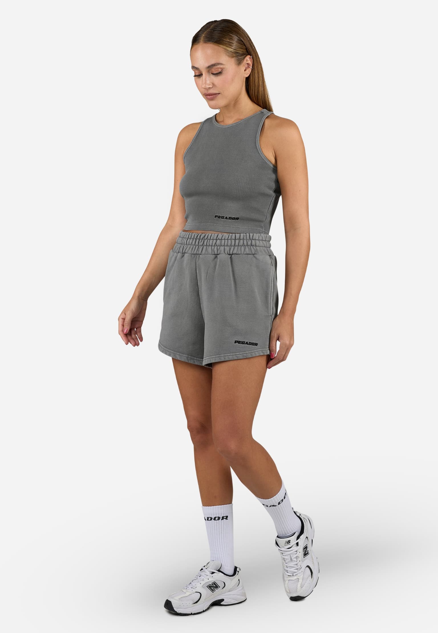 PEGADOR Wiluna High Waisted Sweatshorts – Bild 4