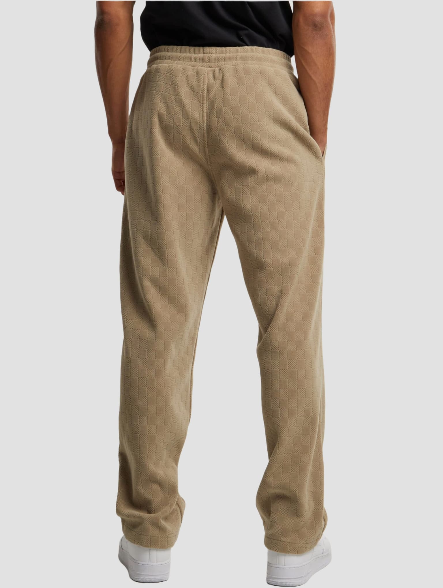 Urban Classics Jacquard Velvet Wide Jogginghose – Bild 2