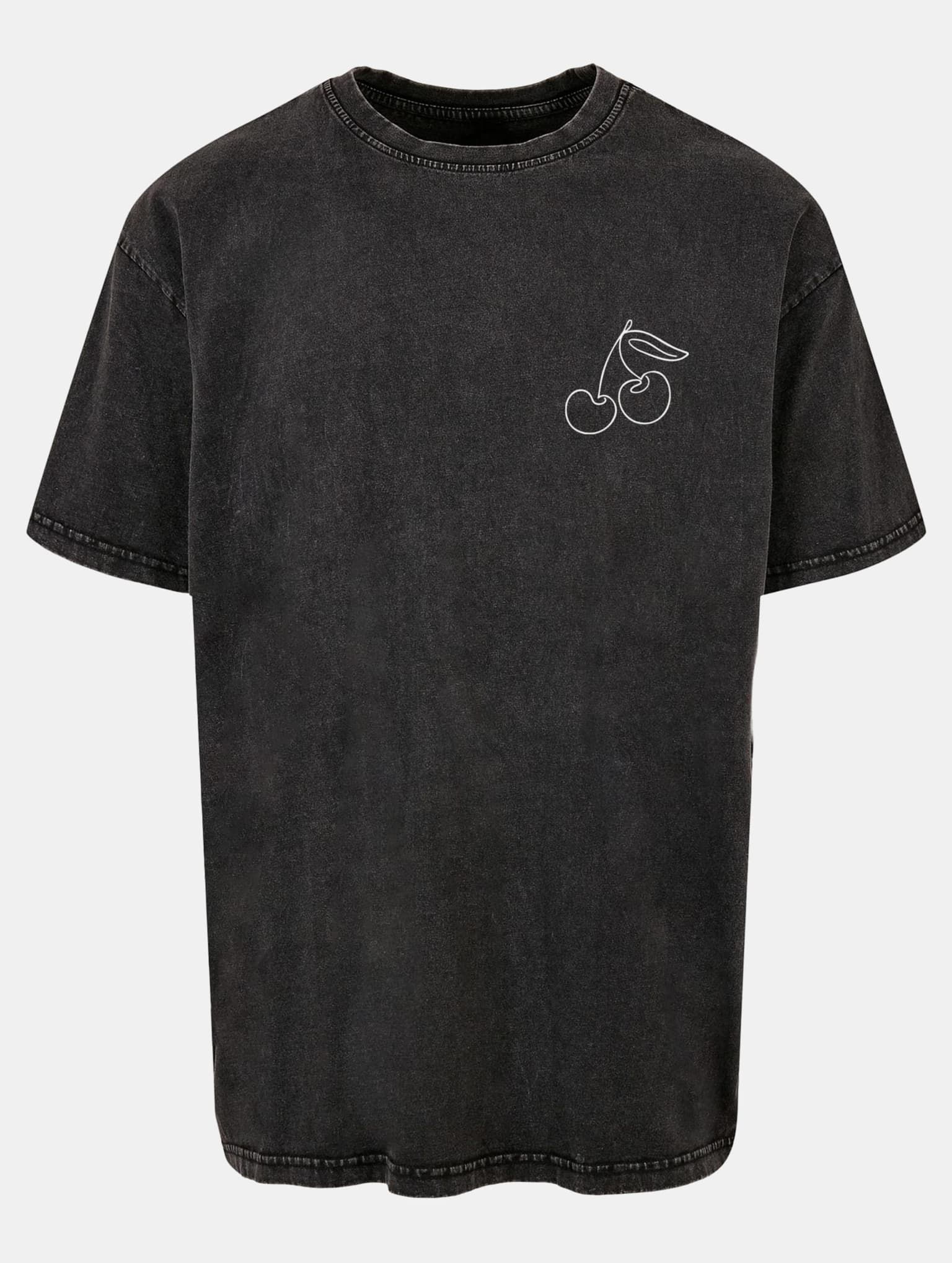 Merchcode POD Cherry Acid Washed Oversize Tee – Bild 3