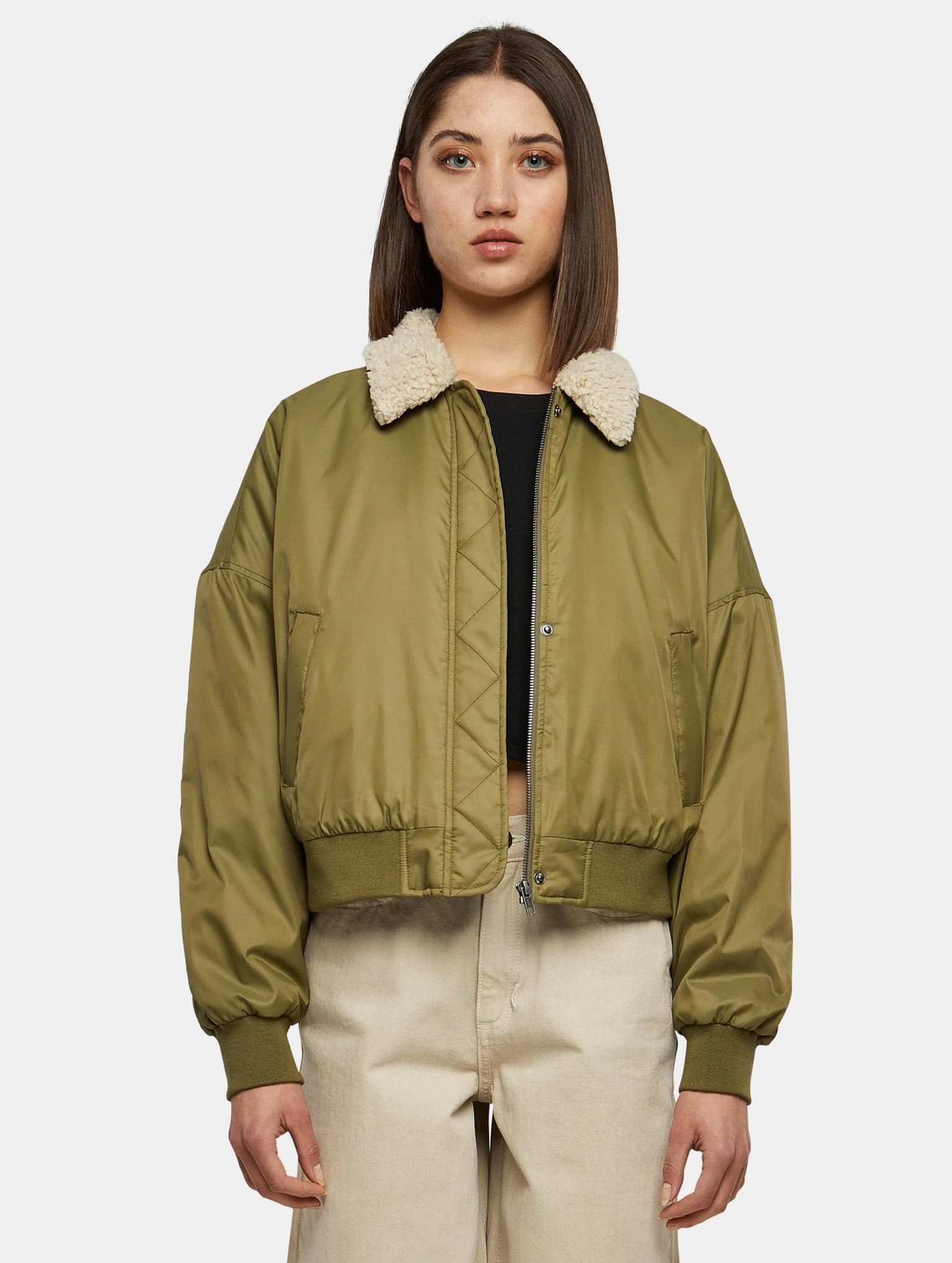 Urban Classics Ladies Pilot Bomber Jacket – Bild 3