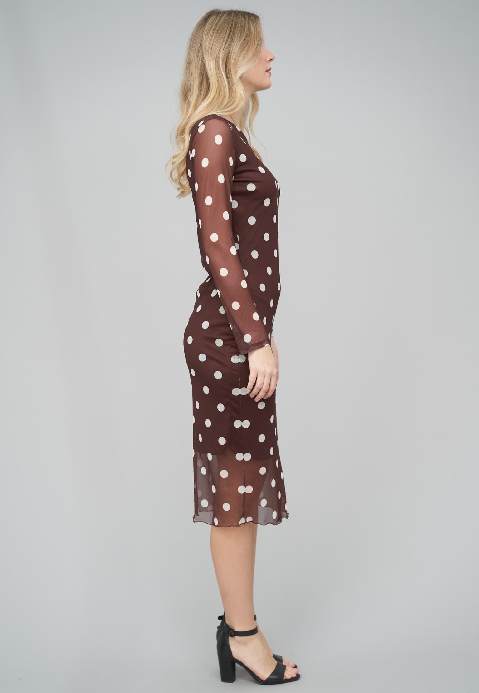Cloud5ive Long-sleeve Dress Polka Dots – Bild 4