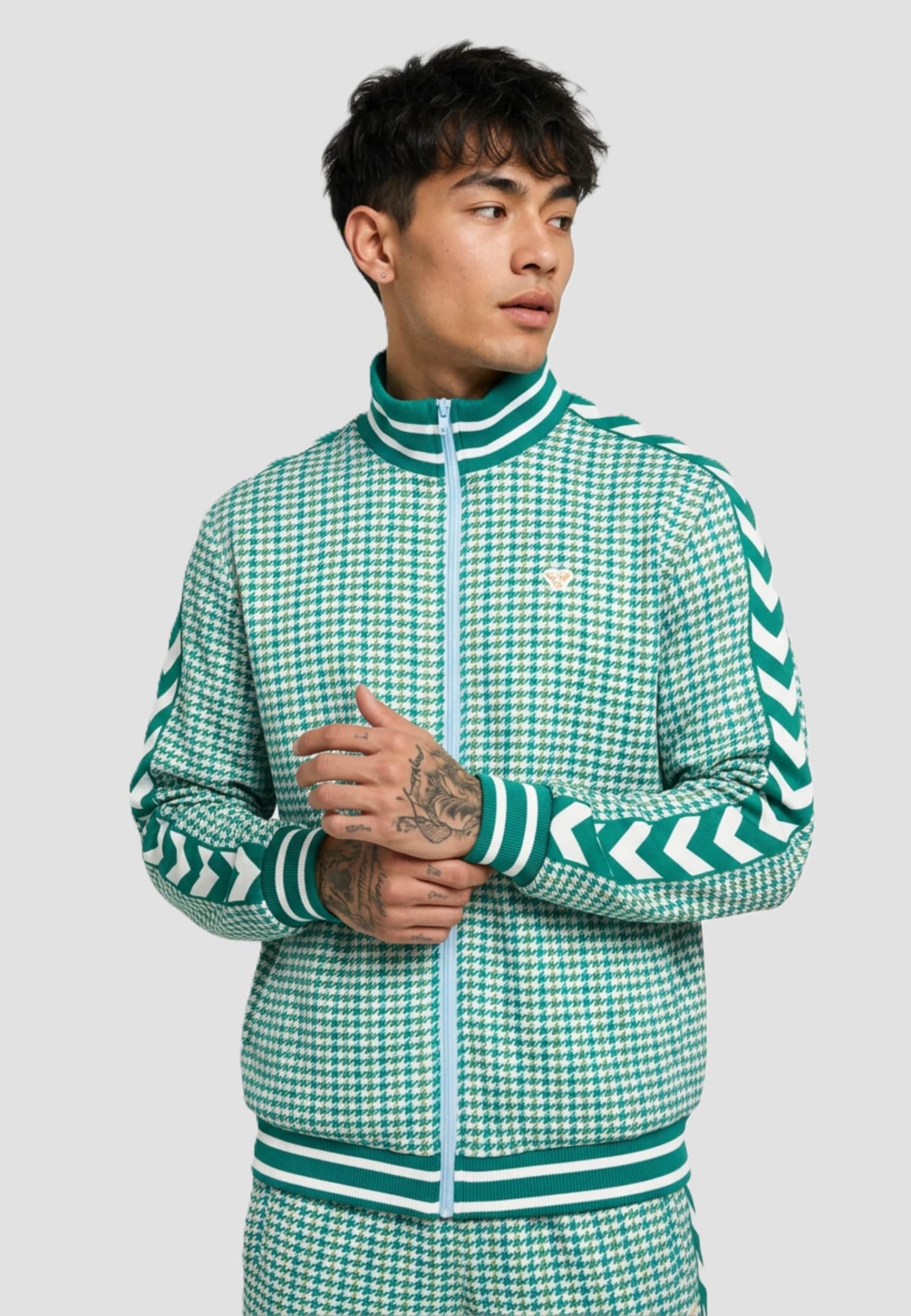 Hummel Pepita Woven Logotape Trackjacket