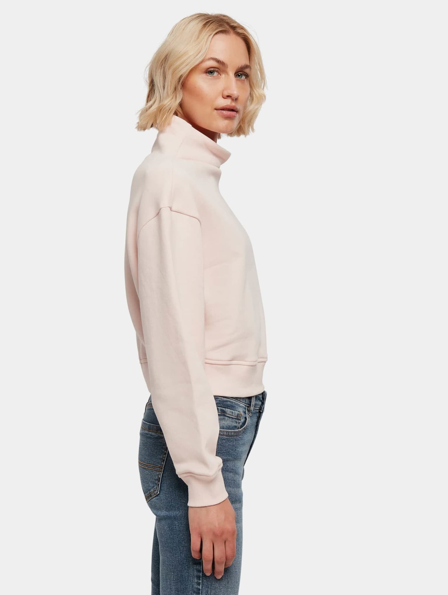 Urban Classics Ladies Essentials Short High Neck Crew – Bild 4