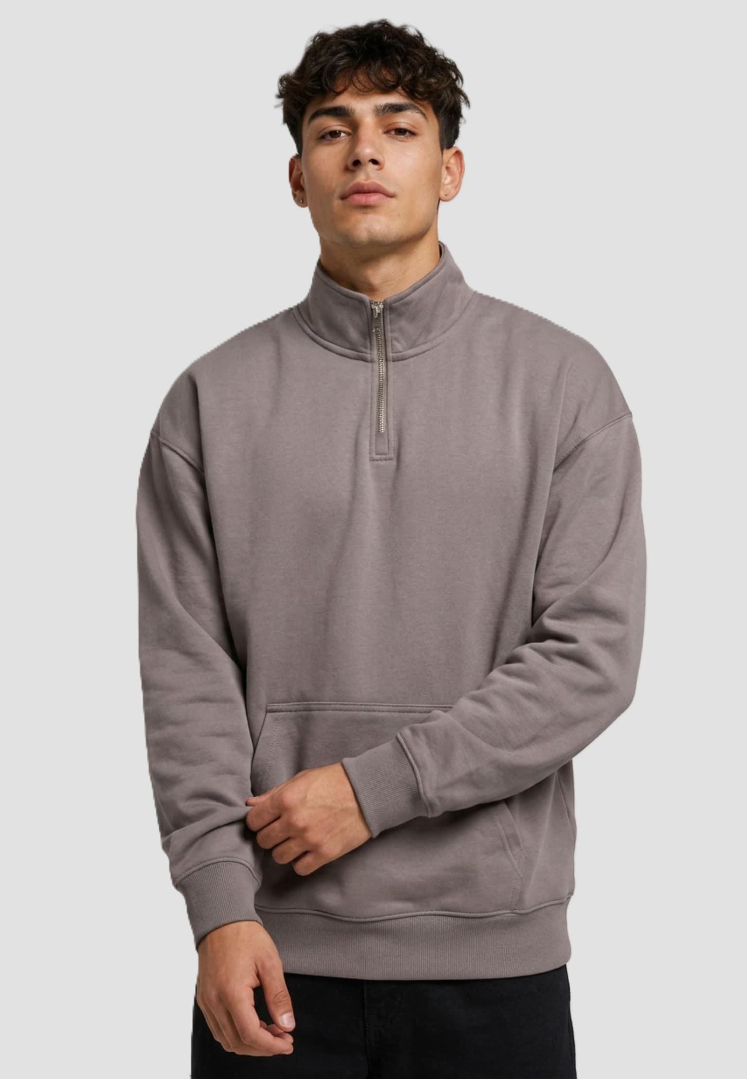 DEF Zipper Crewneck