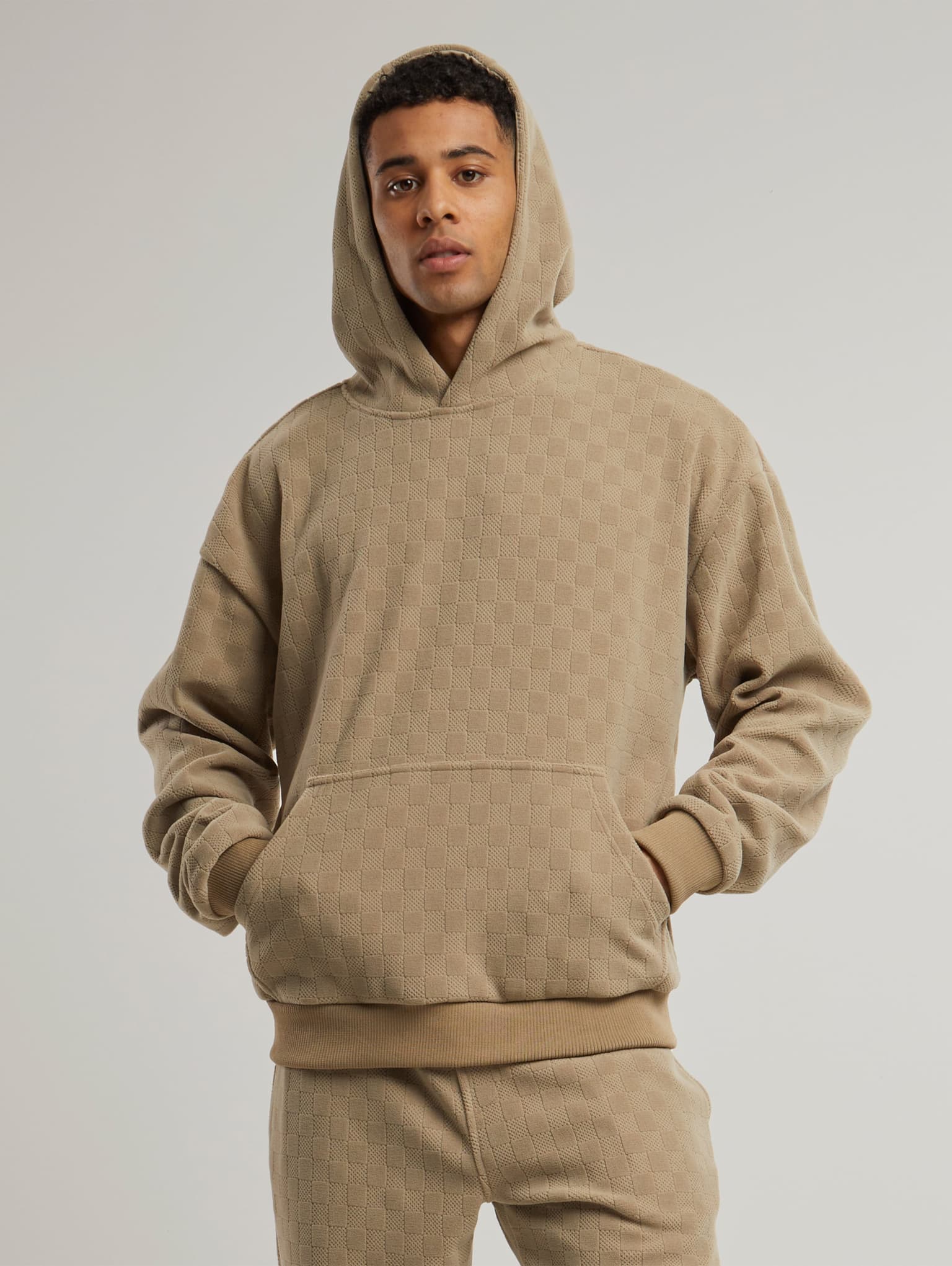 Urban Classics Jacquard Velvet Oversized Hoodie
