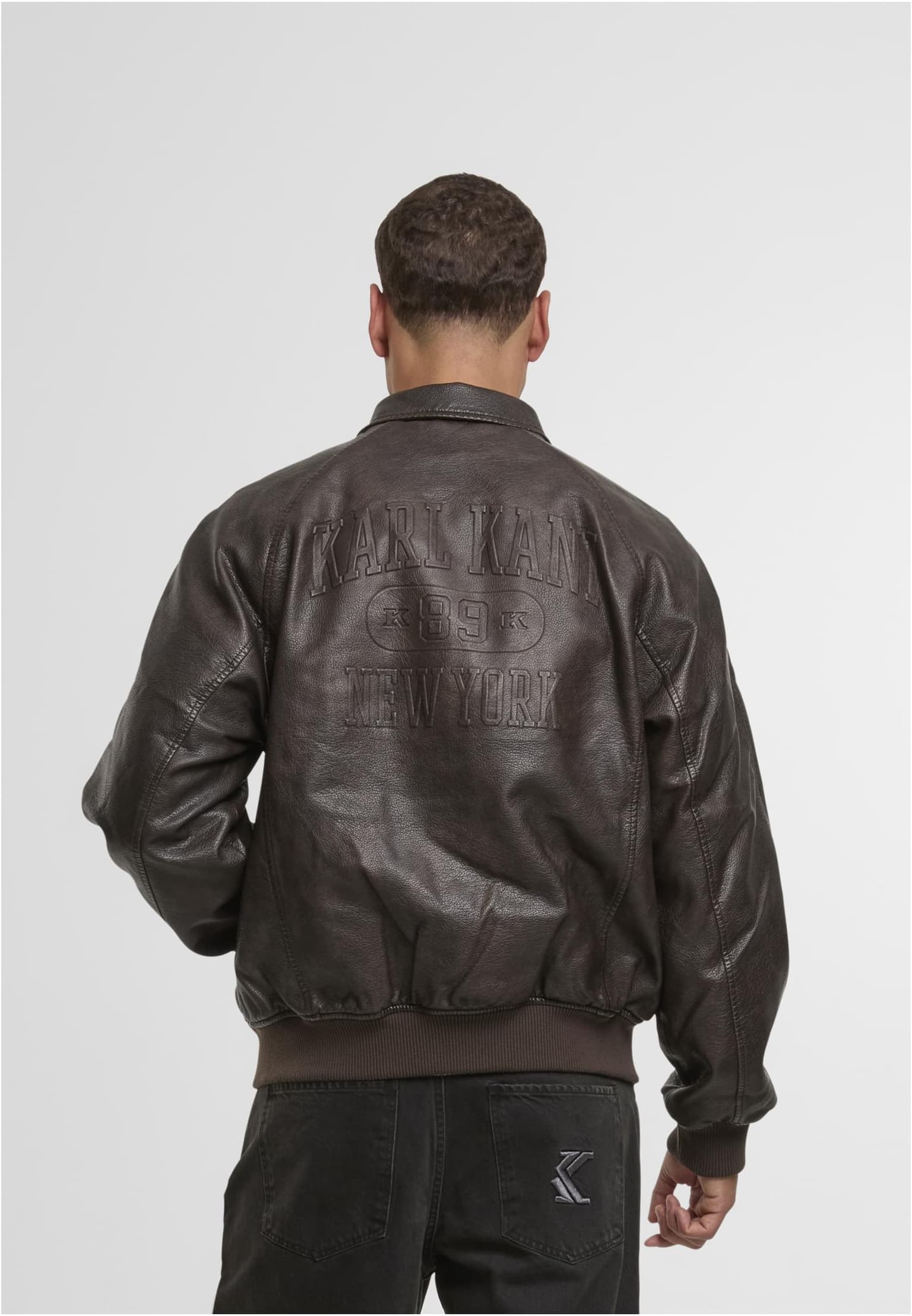 Karl Kani Signature PU Leather Bomber Jacket – Bild 2