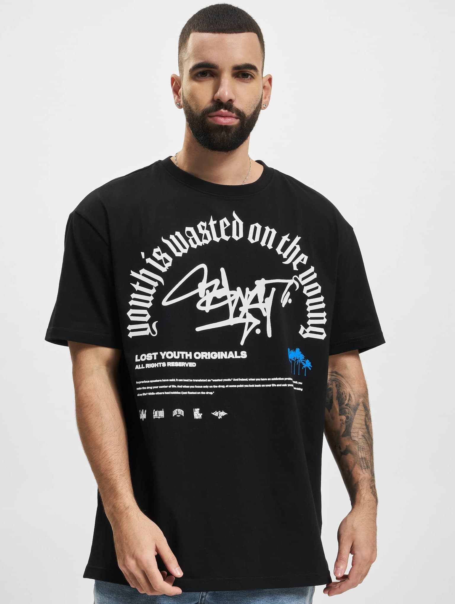Lost Youth T-Shirt GRAFFITI black L – Bild 3