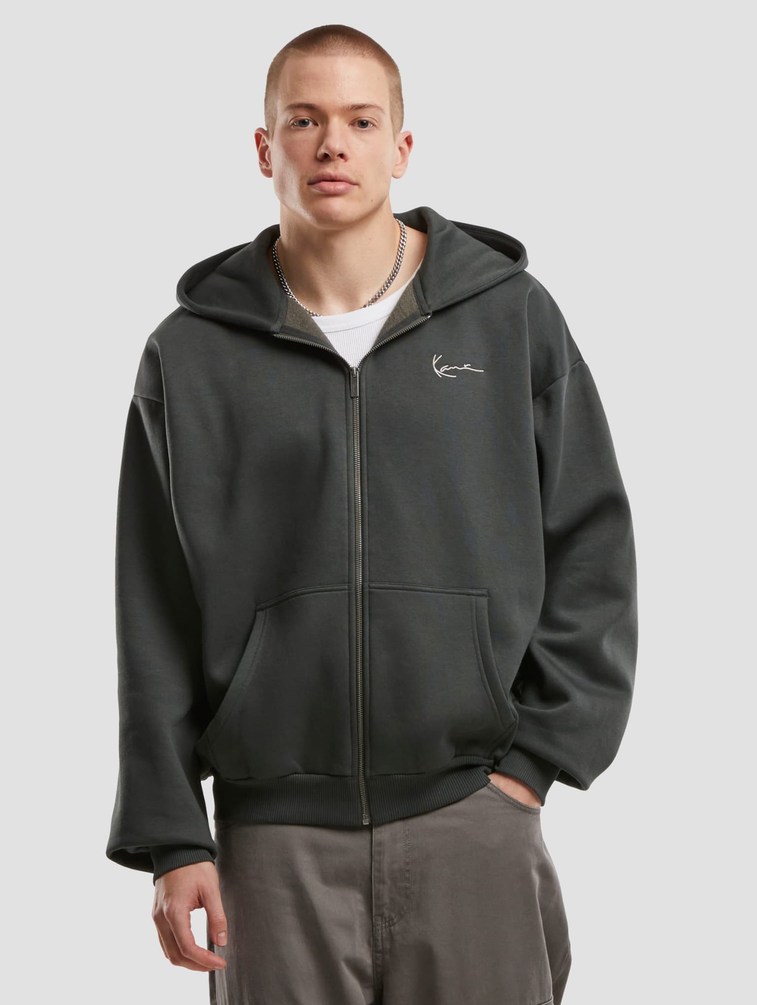 Karl Kani KK Old English Chrome Backprint Zip Hoodie