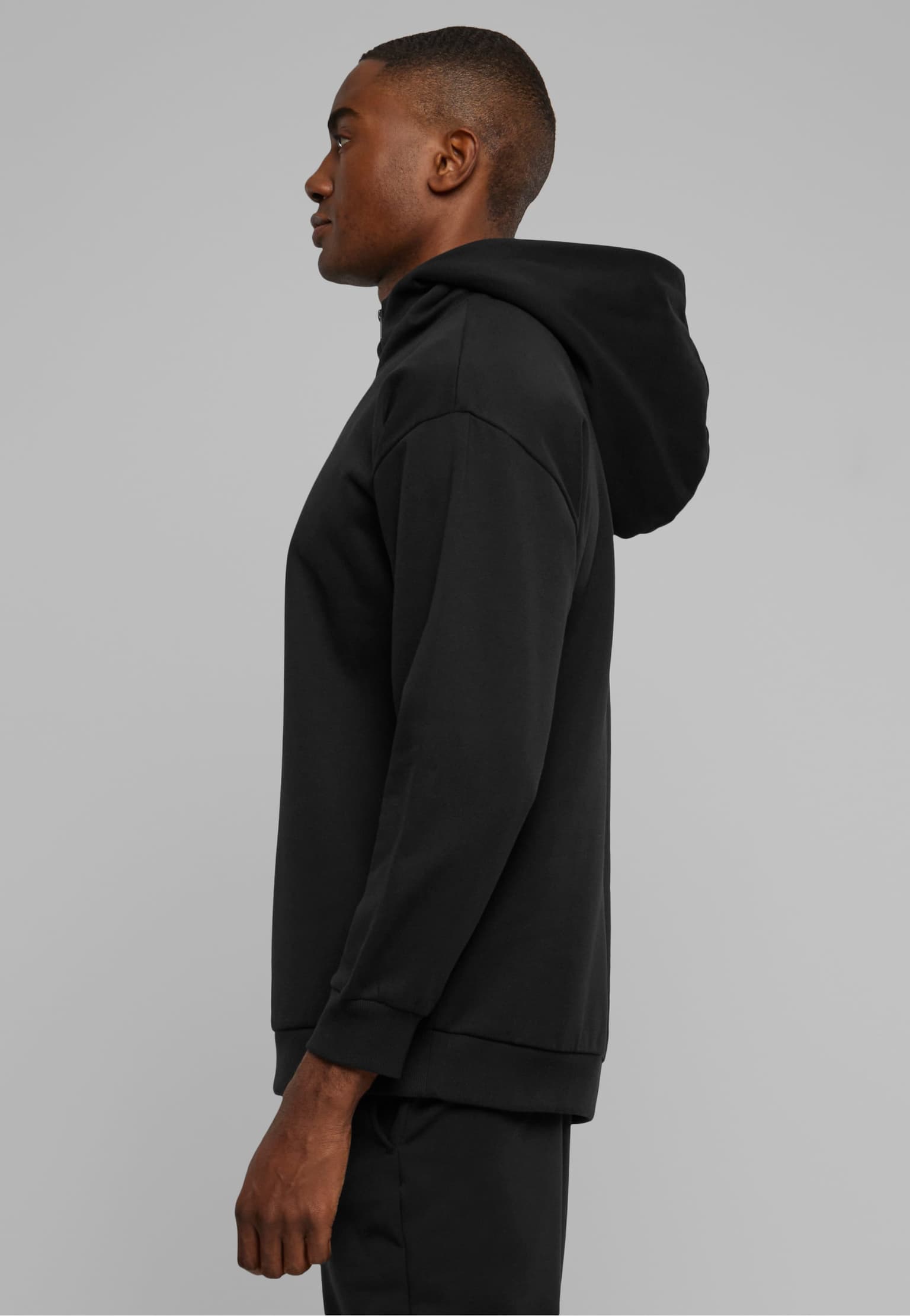 Urban Classics Zipped High Neck Hoody – Bild 3