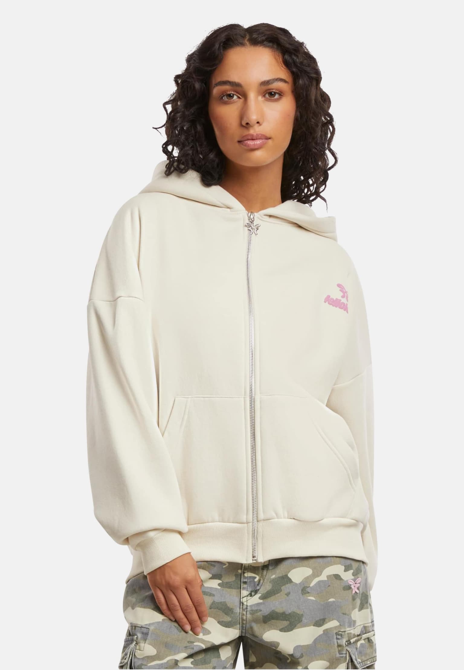Felicious Basic Chest Logo Zipper