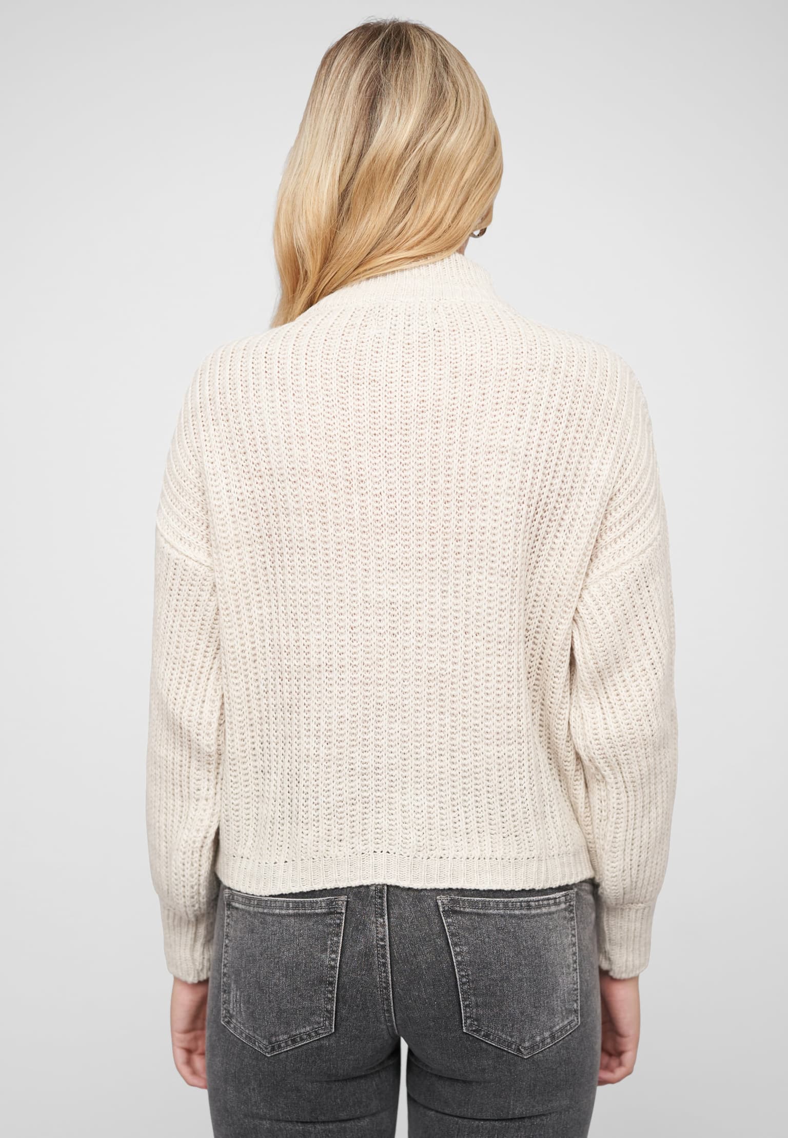 Cloud5ive Pullover mit Stehrollkragen und V-Ausschnitt – Bild 2