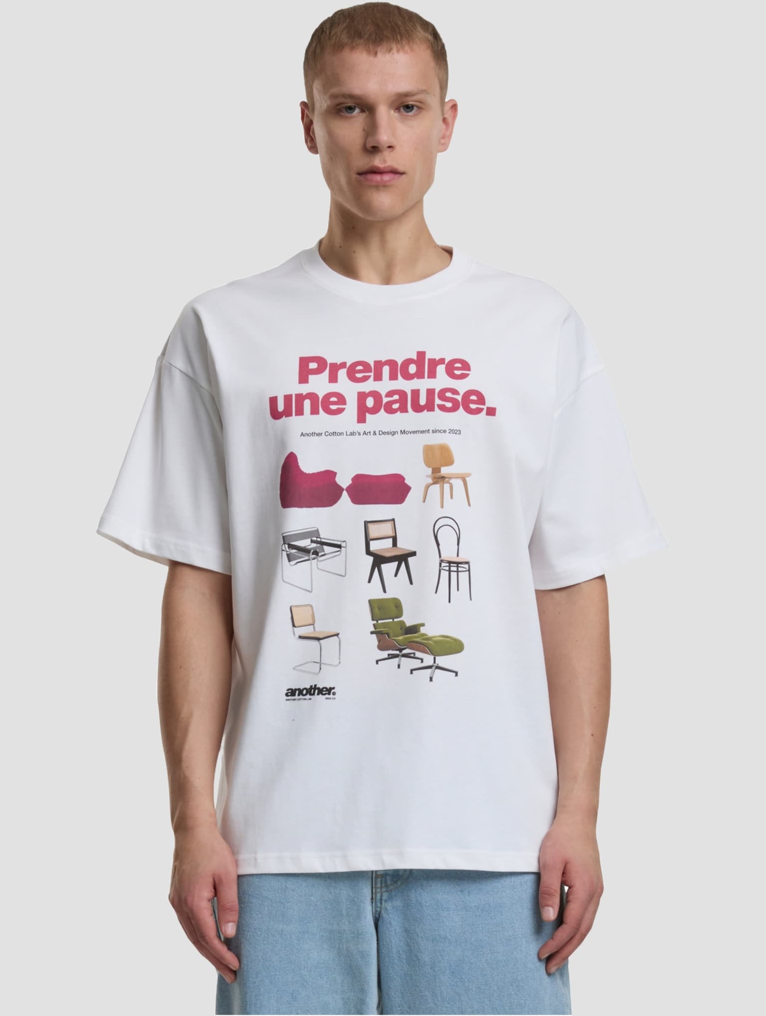 Another Cotton Lab Prendre Une Pause Oversized T-Shirt – Bild 3
