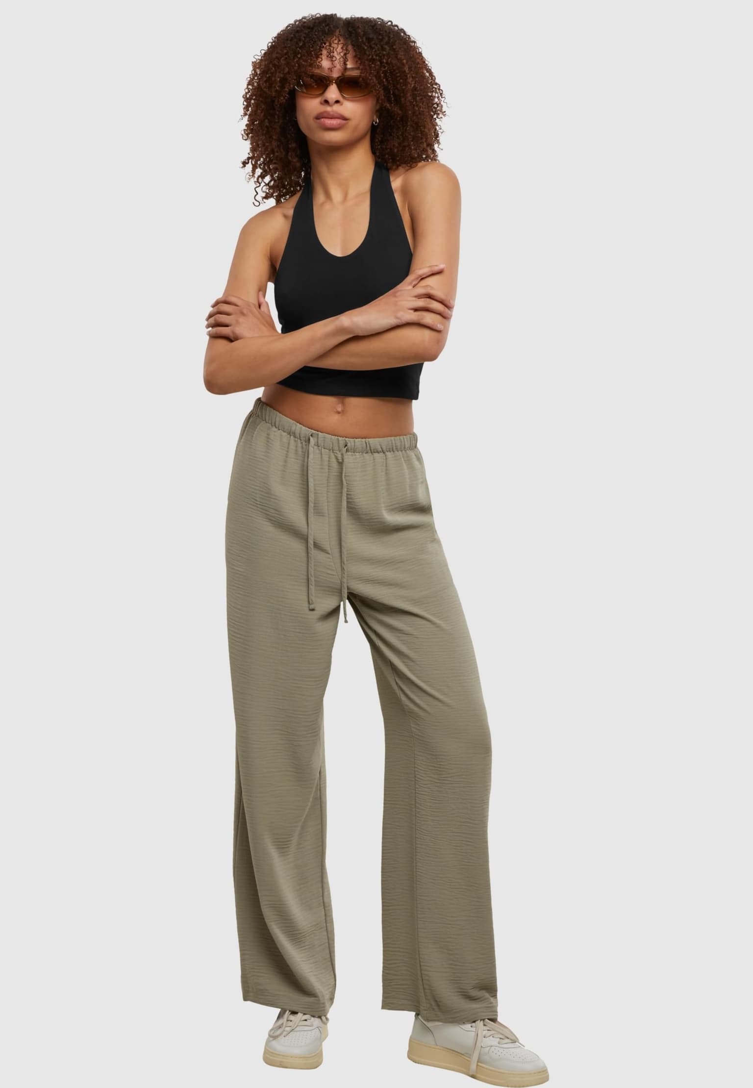 Urban Classics Ladies Structured Wideleg Pants – Bild 4