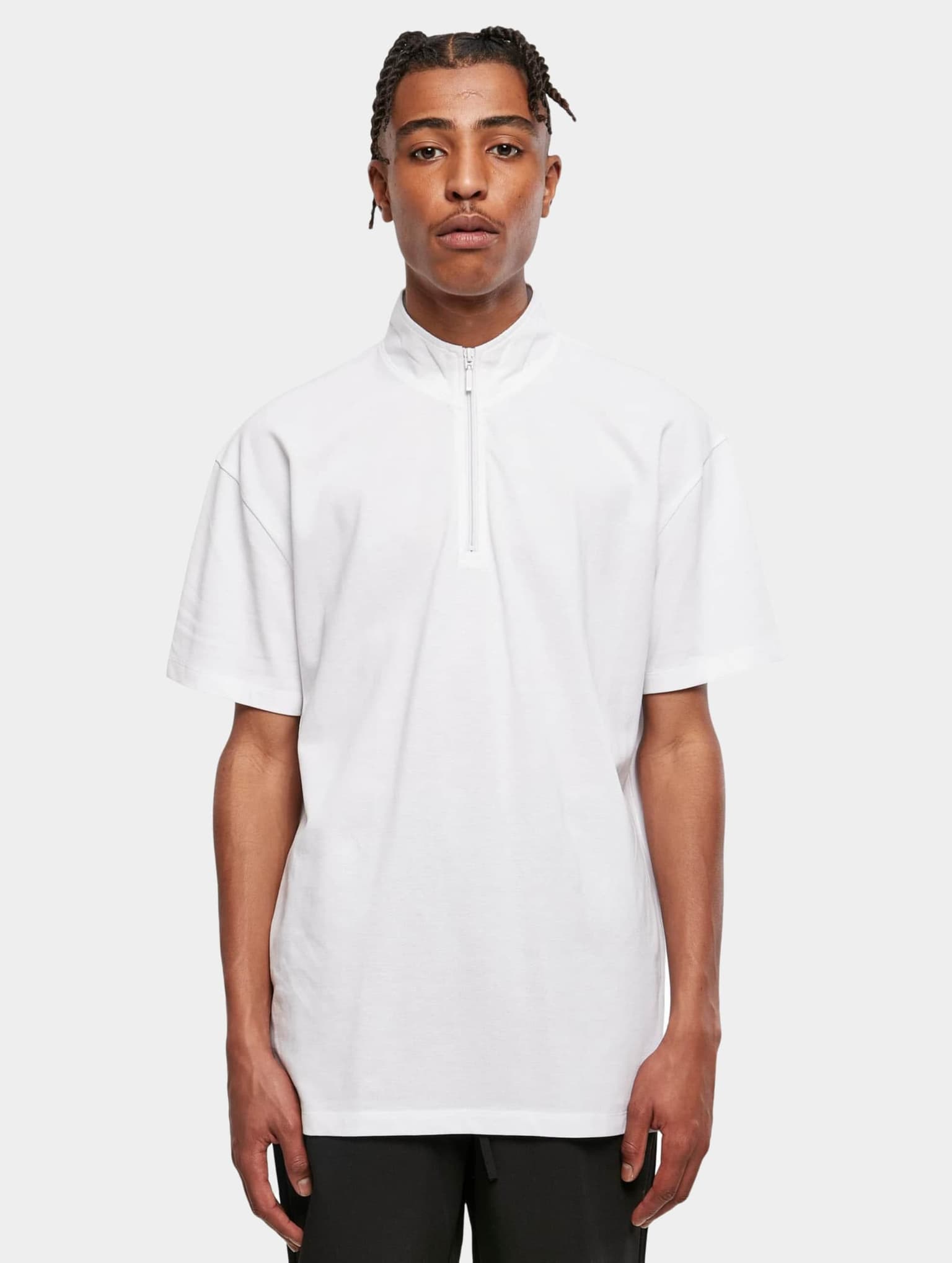 Urban Classics Boxy Zip Pique Tee – Bild 3