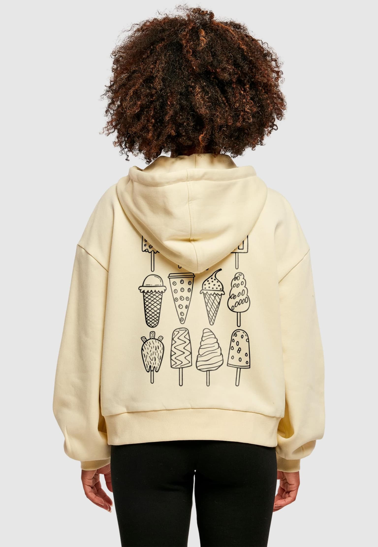 Merchcode Ladies Ice Cream Oversized Hoody – Bild 2