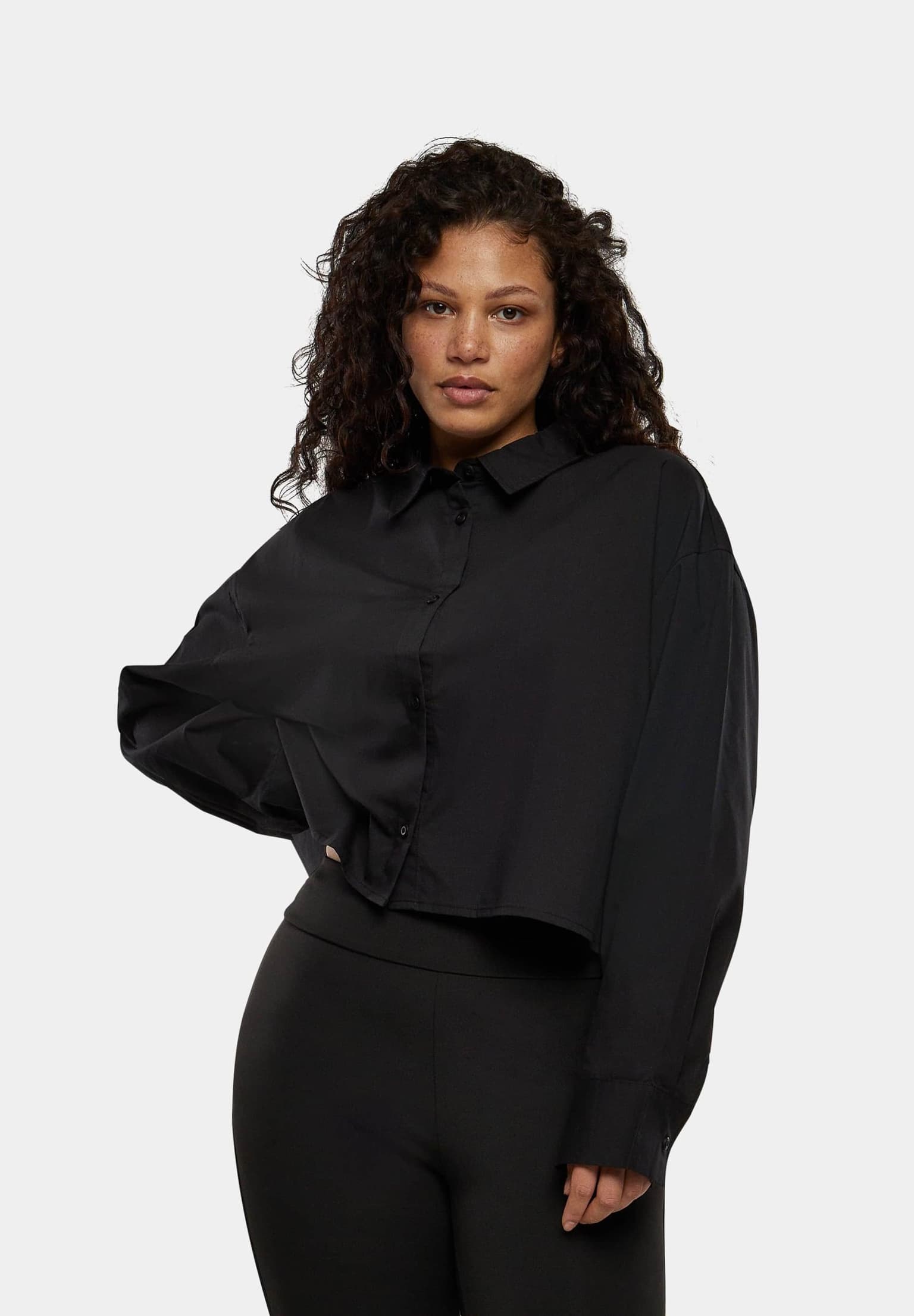 Urban Classics Ladies Cropped Oversized Blouse