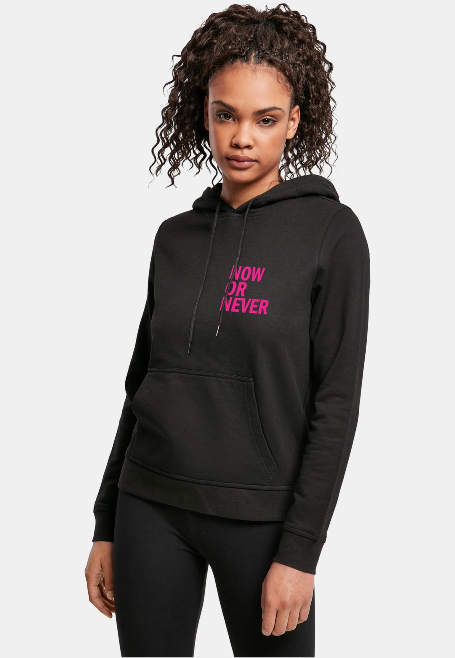 Merchcode POD Ladies Now Or Never Basic Hoody