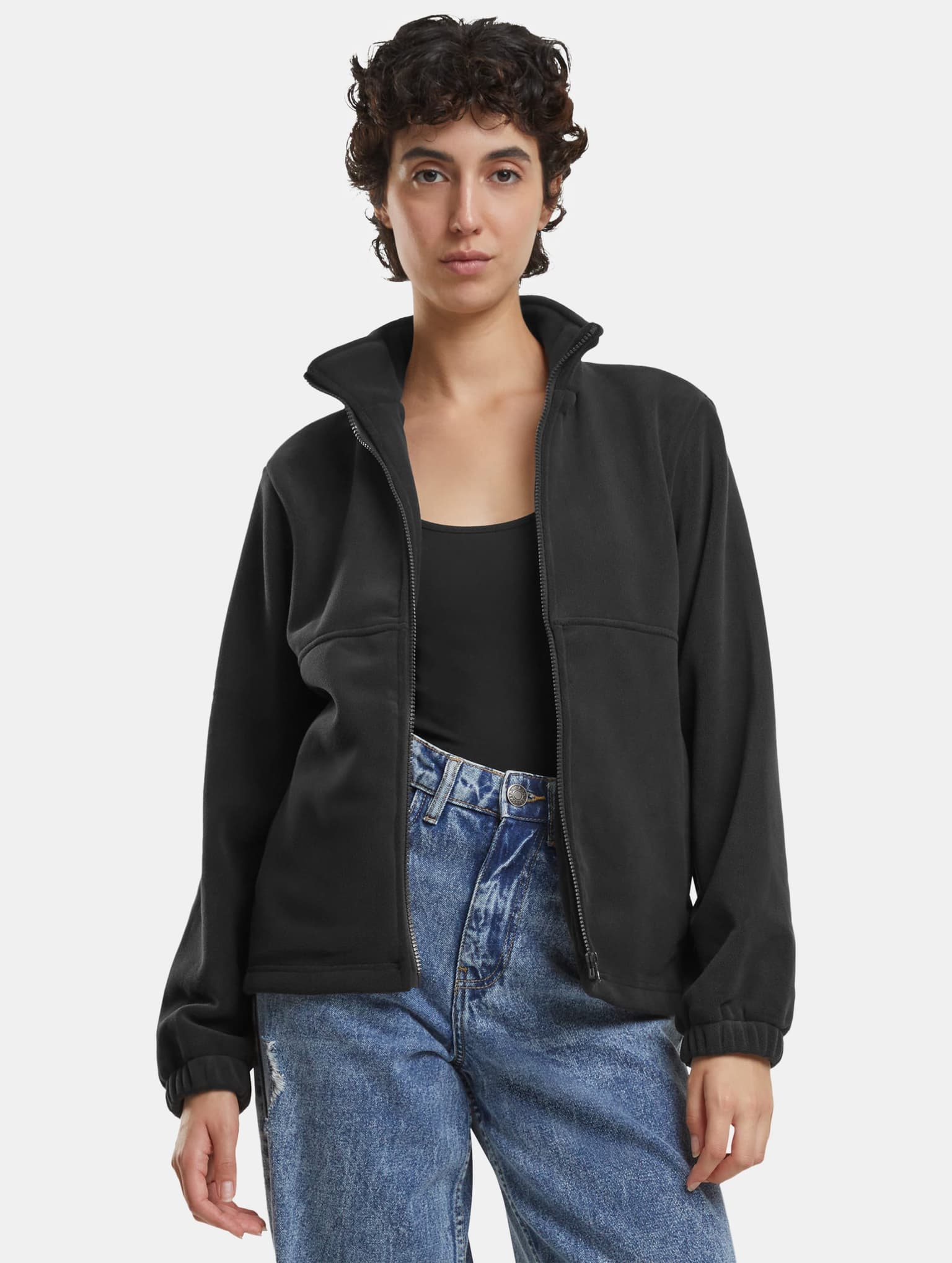 Urban Classics Ladies Double Polarfleece Übergangsjacke