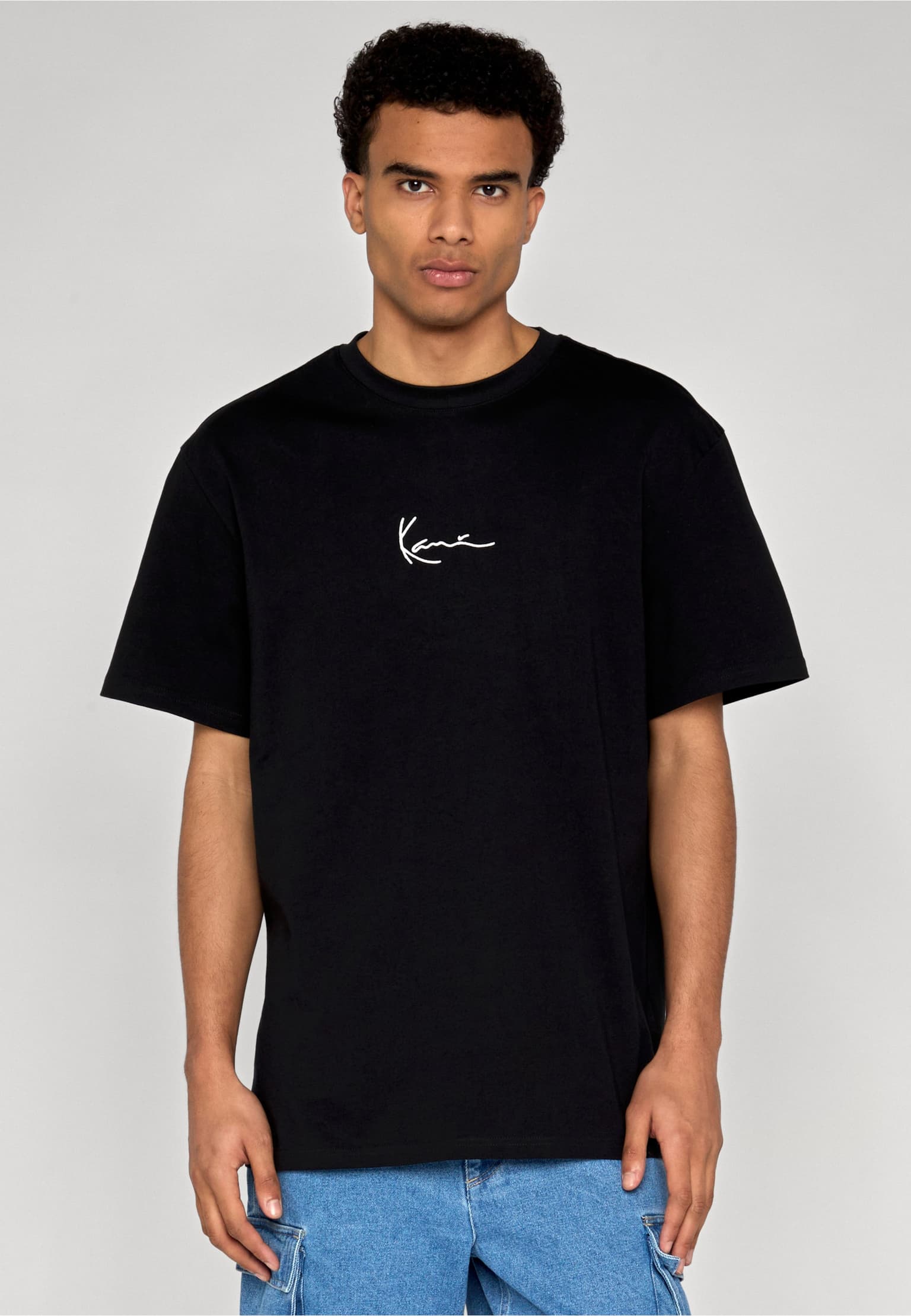 Karl Kani Small Signature Glow Logo Tee black