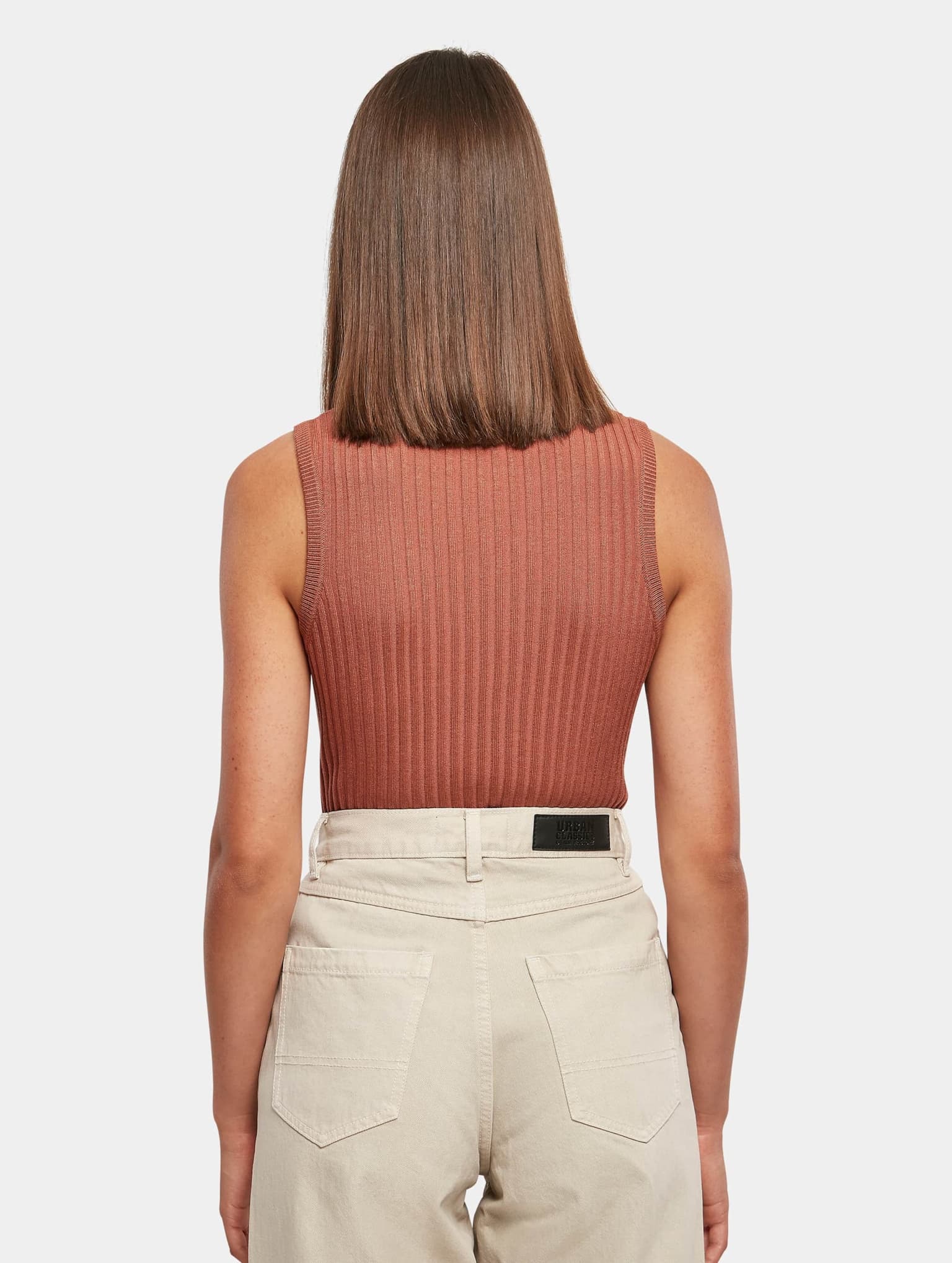 Urban Classics Ladies Rib Knit Sleevless Body – Bild 2