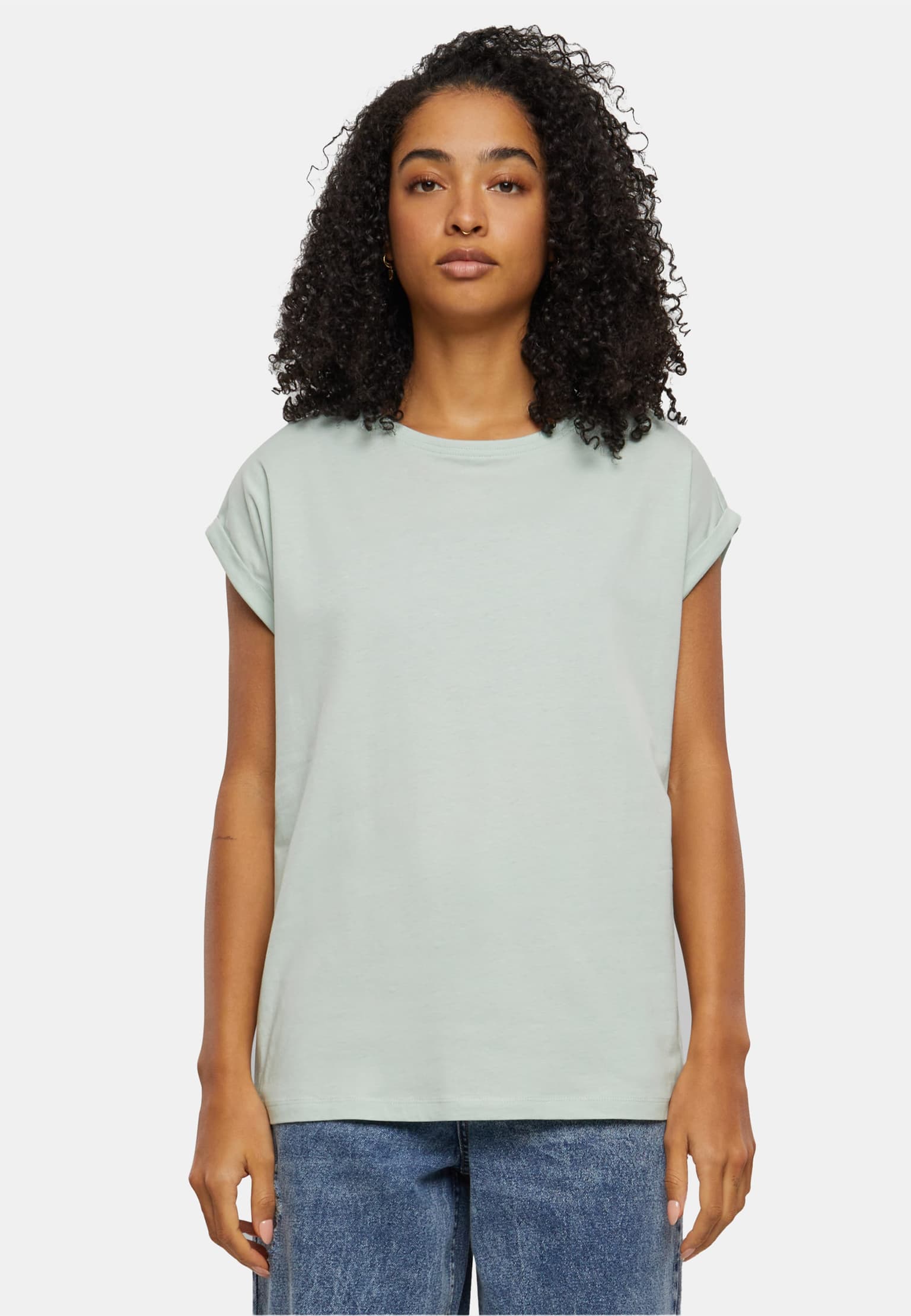 Urban Classics Ladies Extended Shoulder Tee 2-Pack – Bild 2