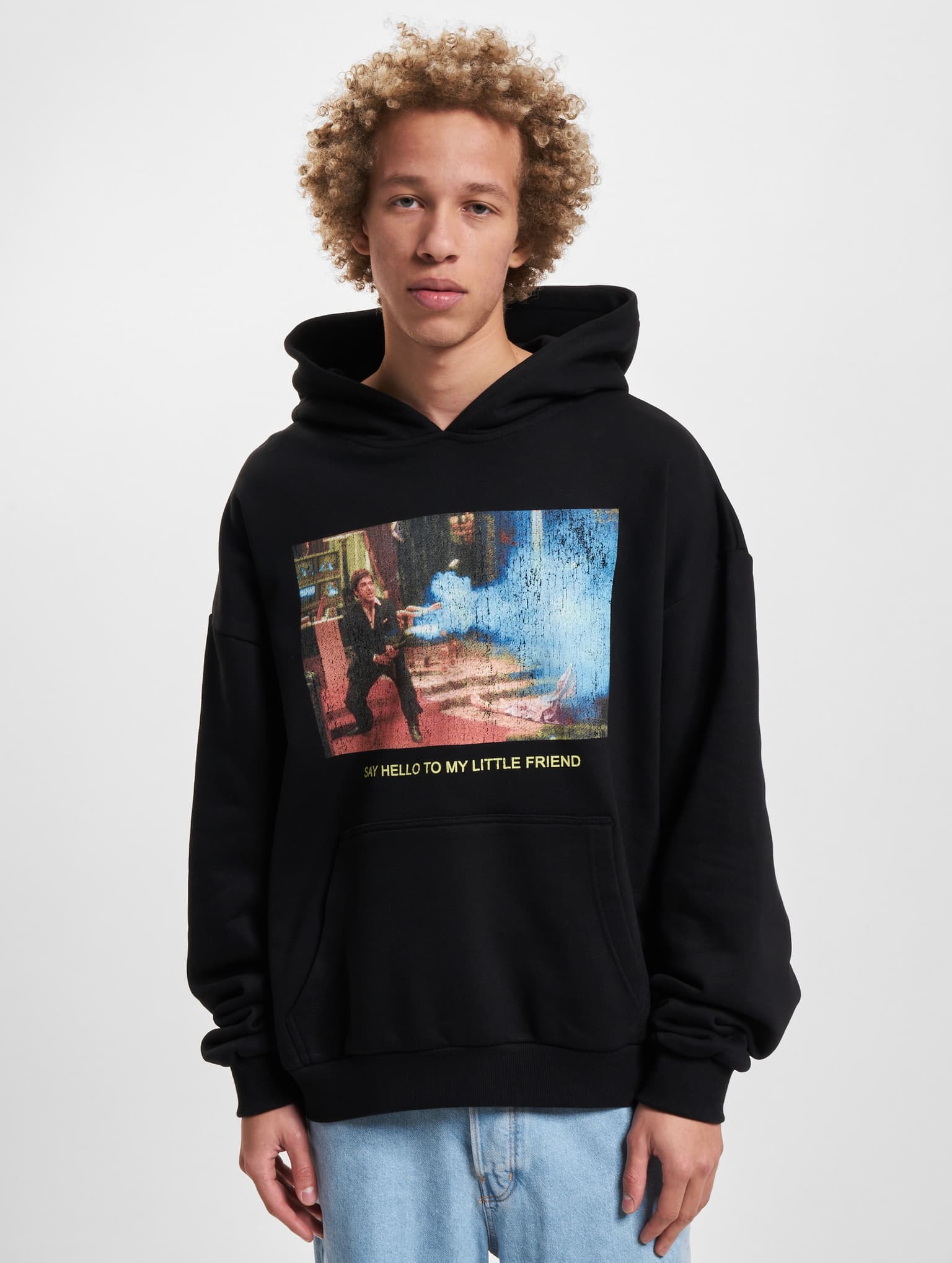 Mister Tee Upscale Scarface Little Friend Ultraheavy Oversize Hoodie – Bild 3