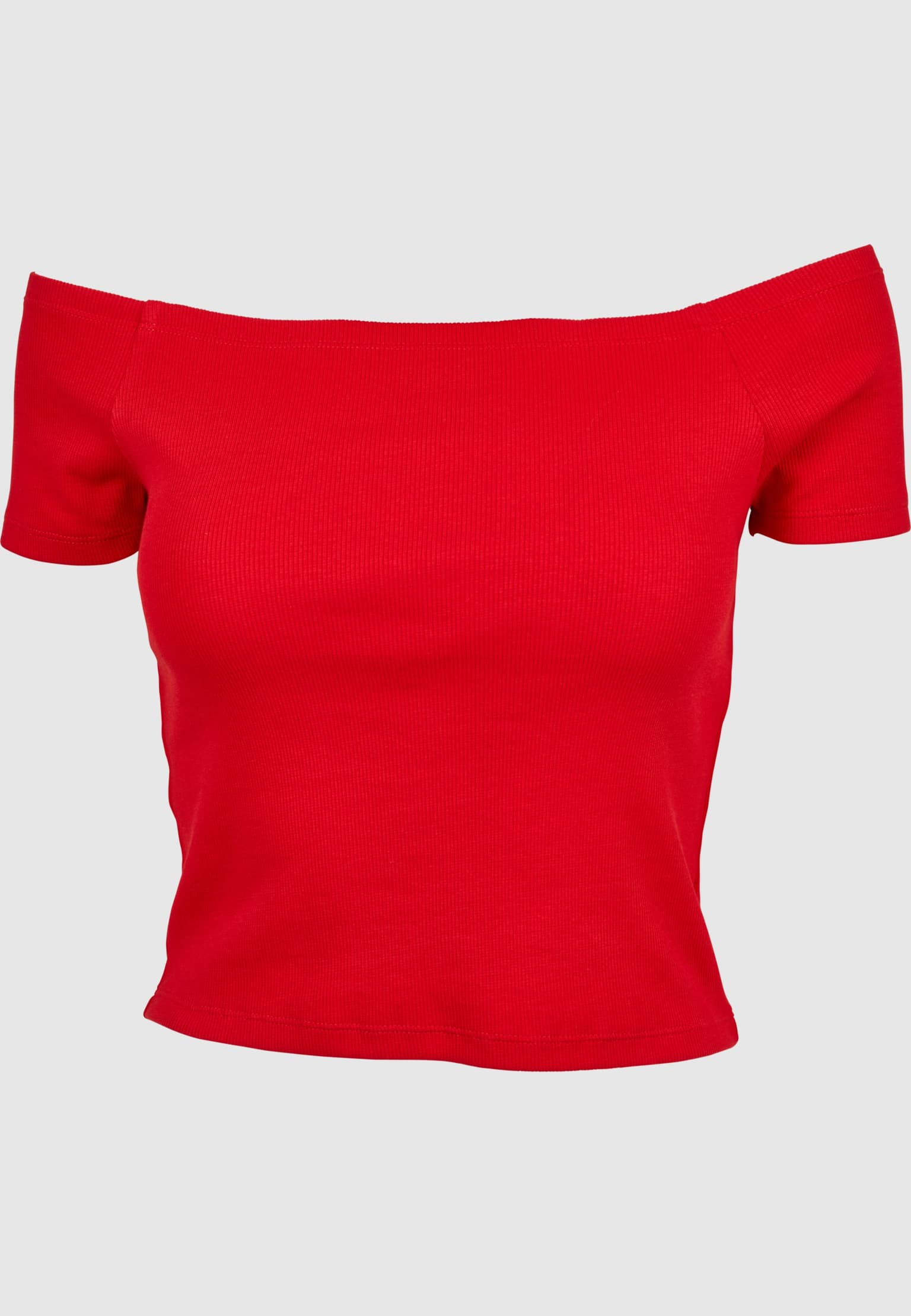 Urban Classics Ladies Off Shoulder Rib Tee – Bild 4