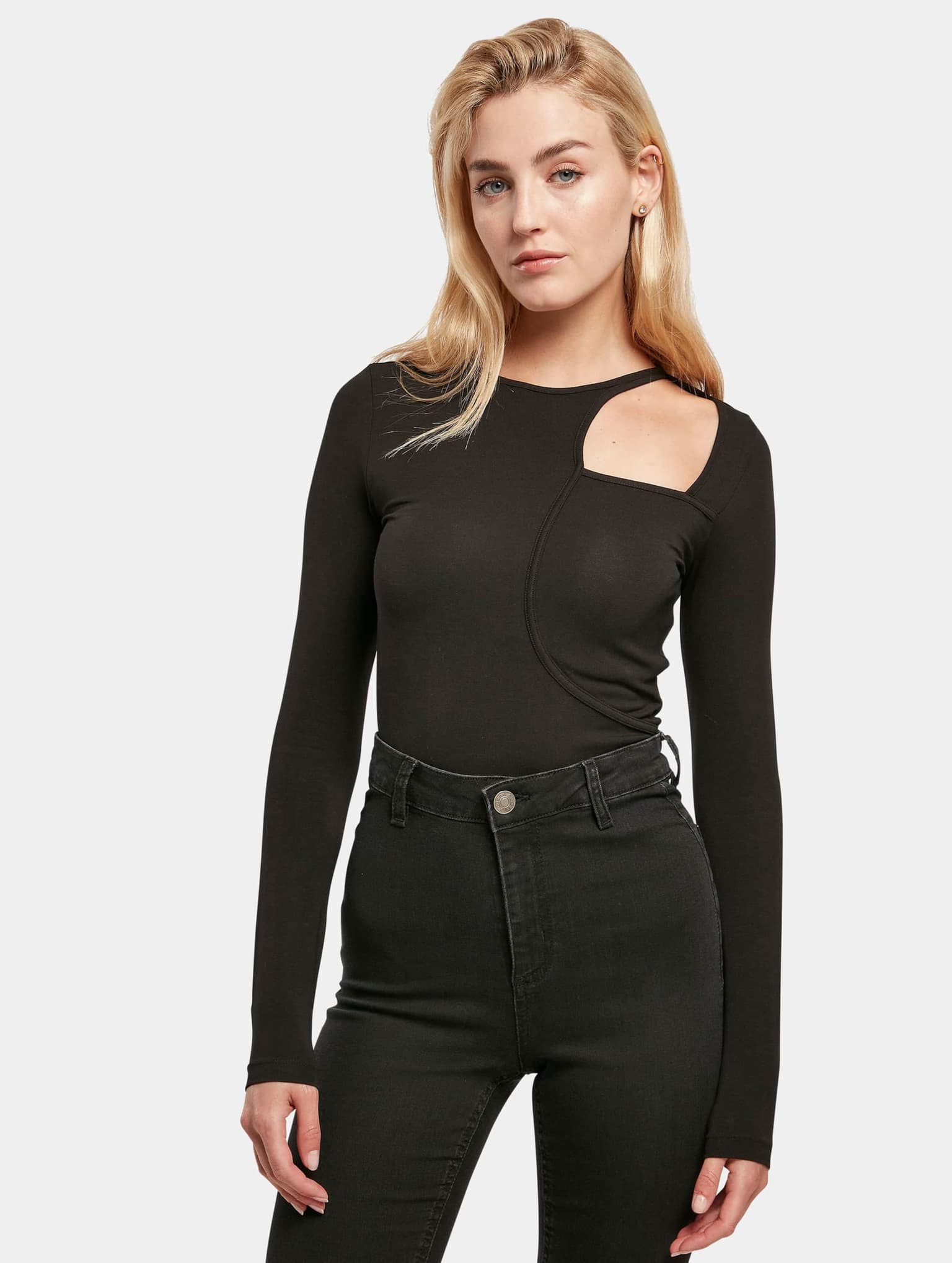 Urban Classics Ladies Essentials Cut Out Longsleeve Body