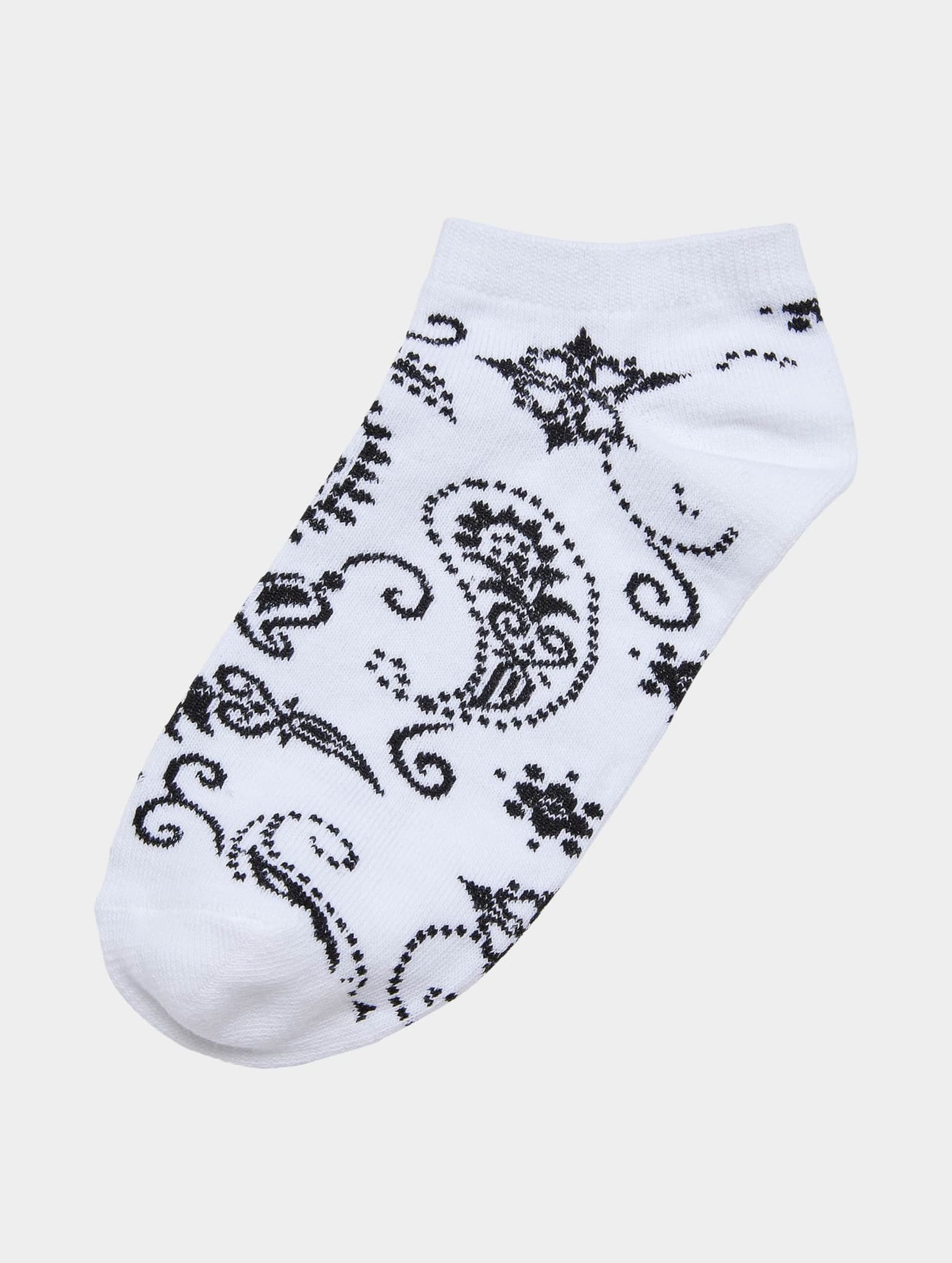 Urban Classics Bandana Pattern No Show Socks 5-Pack