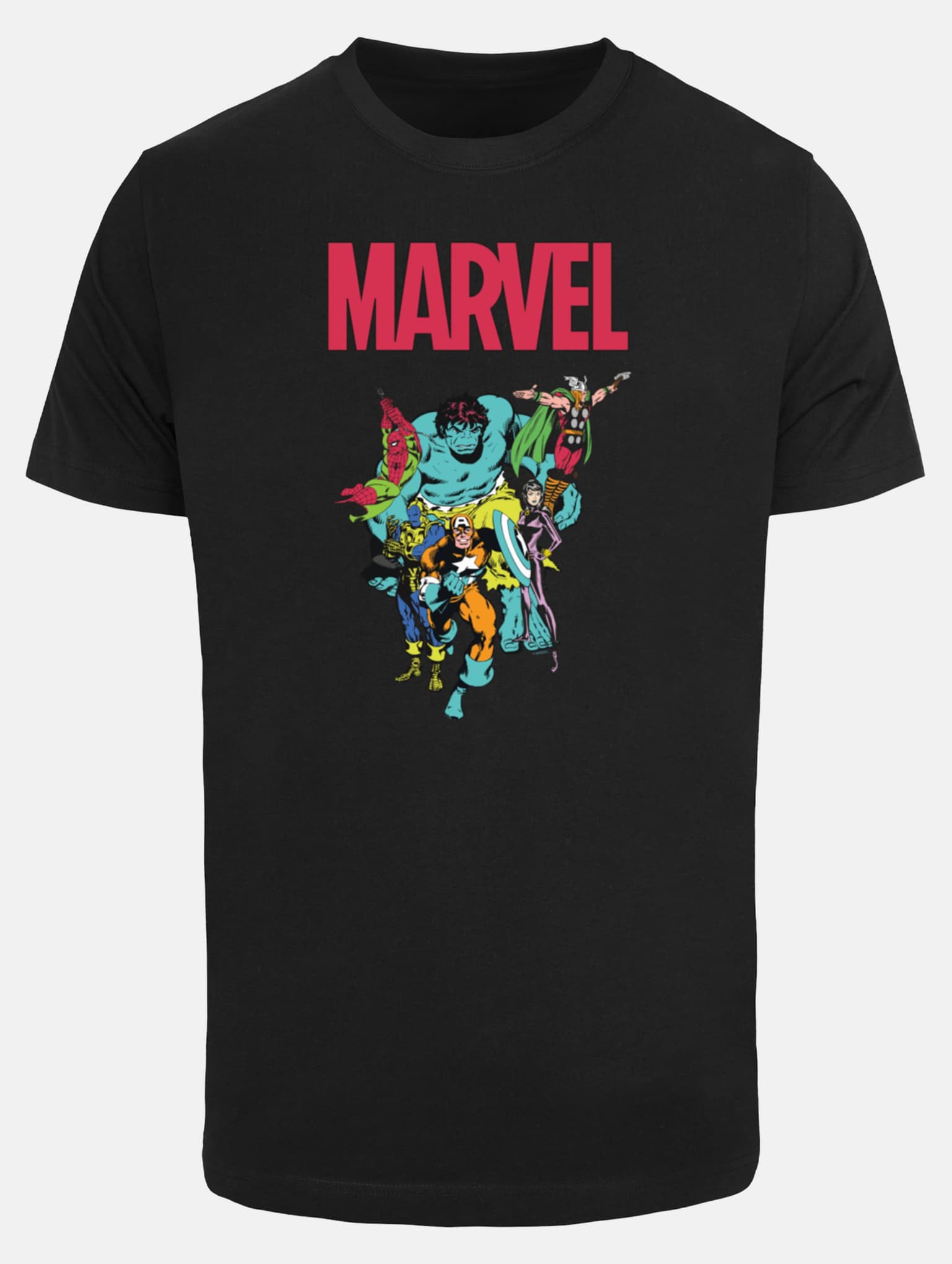 Merchcode Marvel Universe Avengers Pop Group Tee – Bild 3