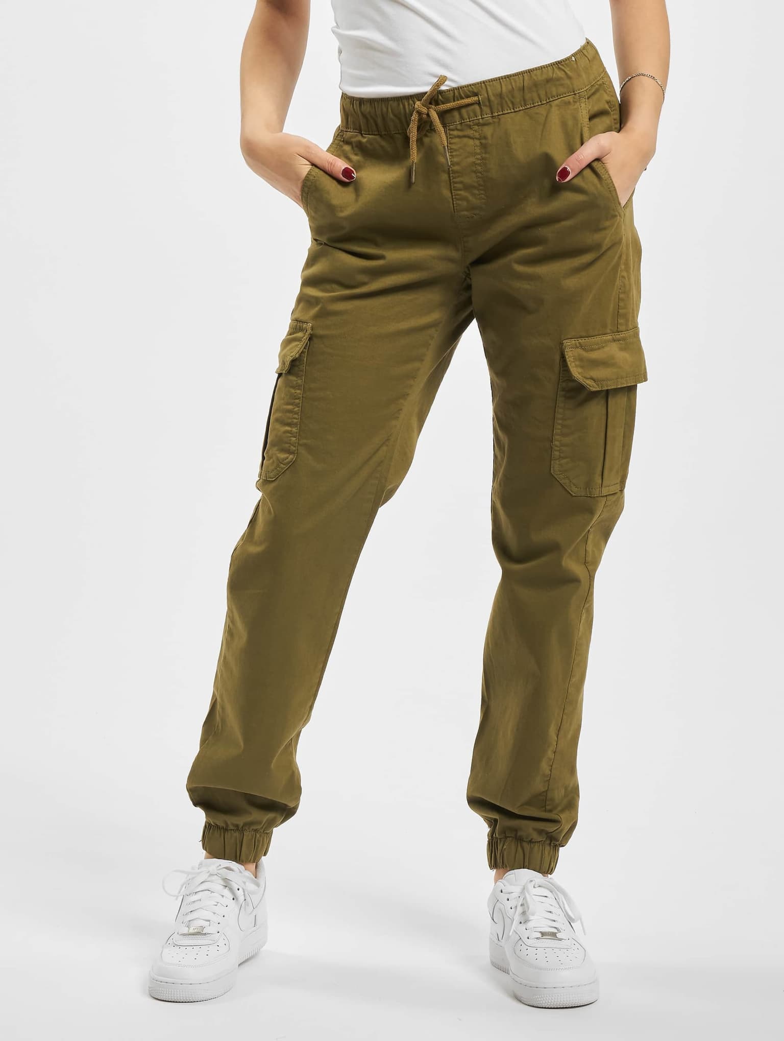 Urban Classics Ladies High Waist Cargo Jogging Pants – Bild 3