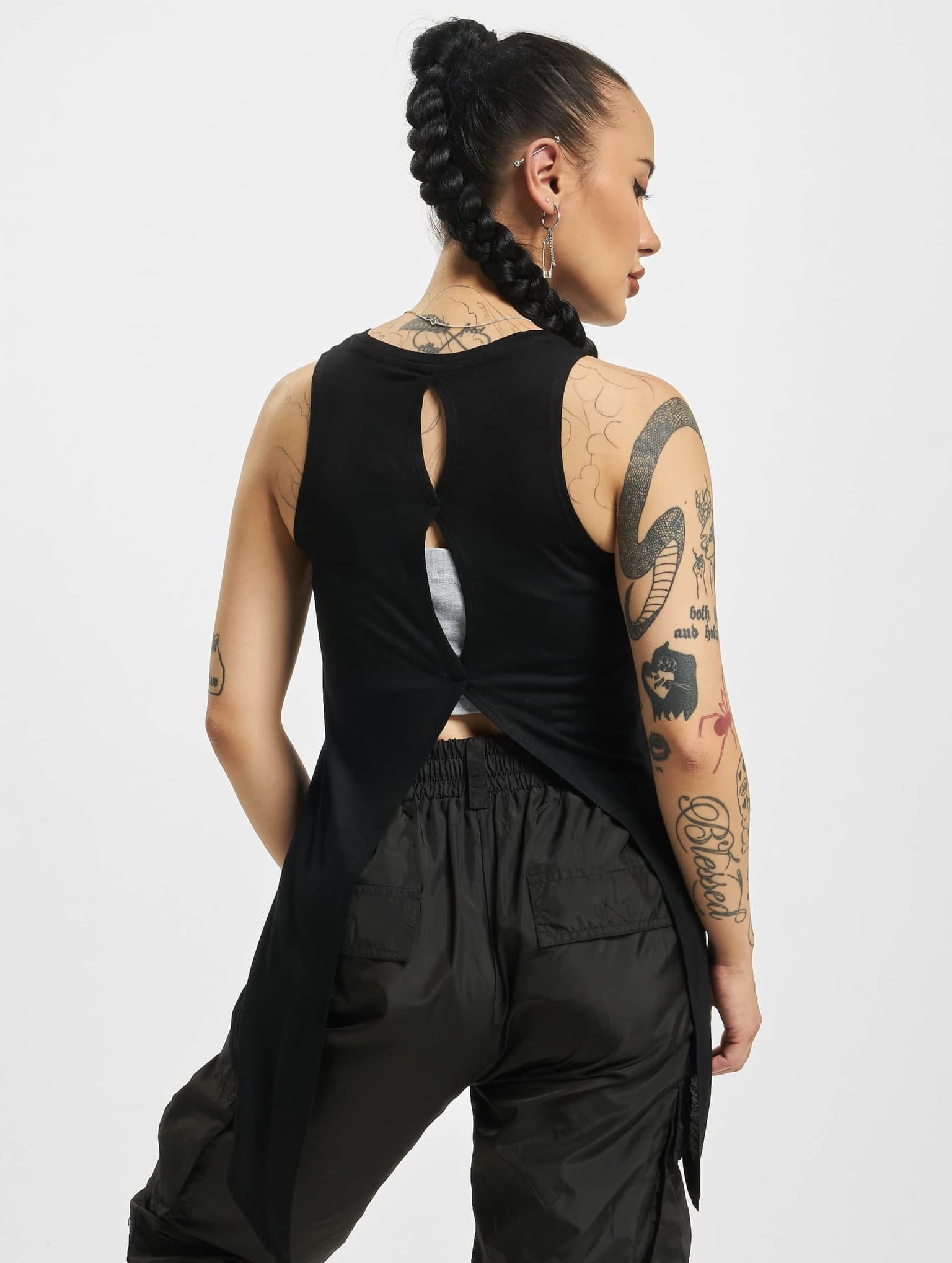 Urban Classics Ladies HiLo Viscose Top – Bild 2