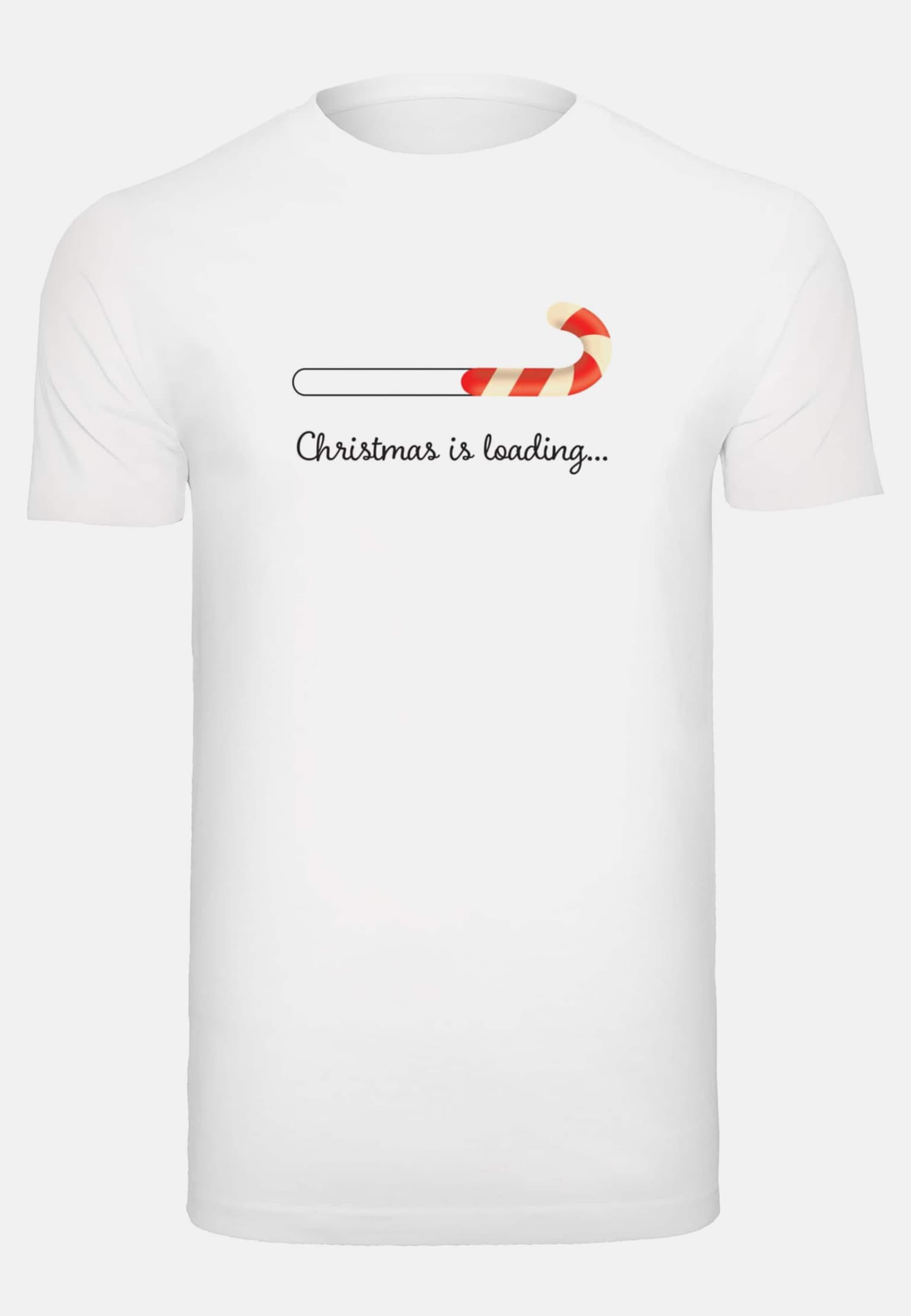 Merchcode POD Christmas Loading T-Shirt Round Neck – Bild 3