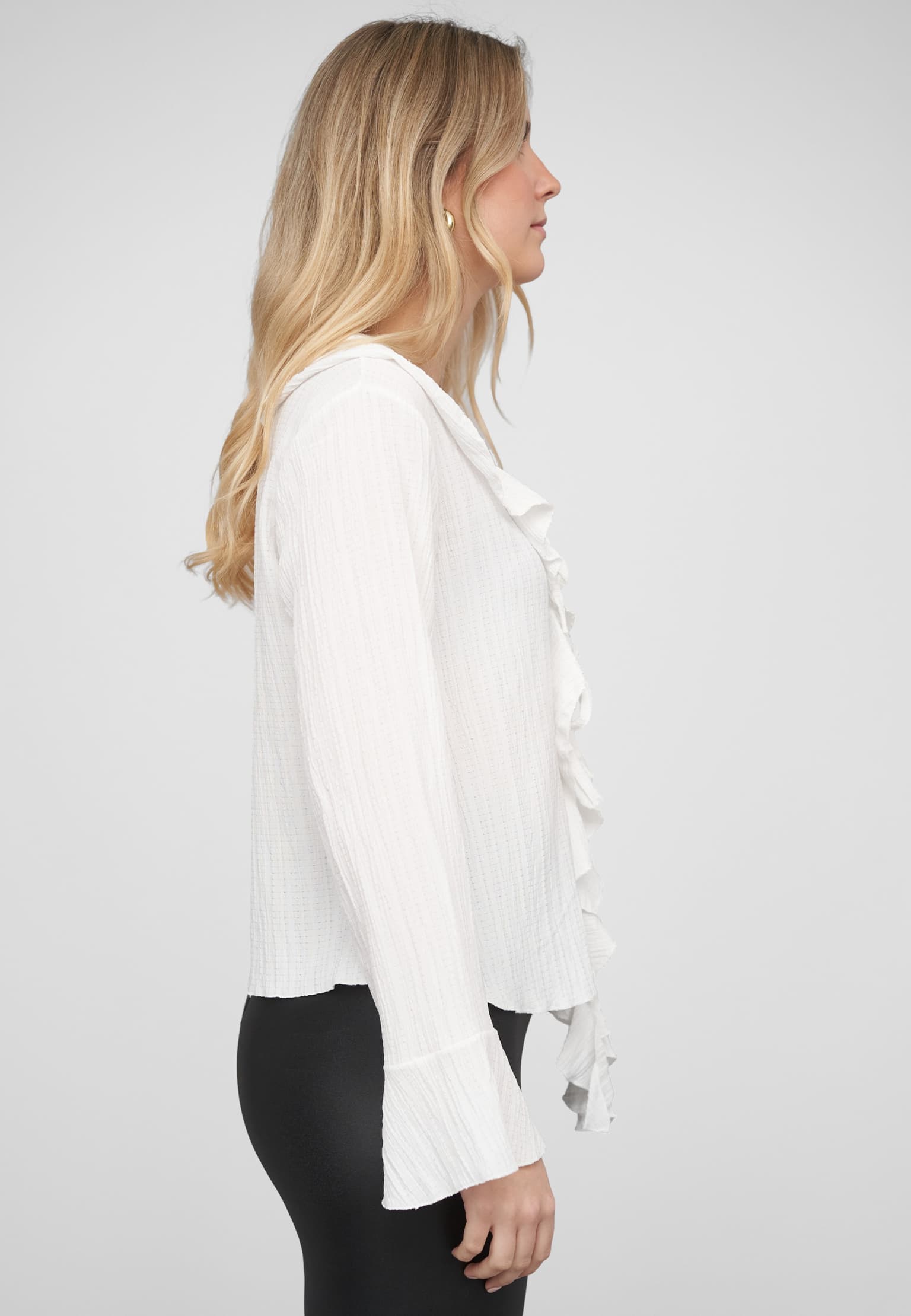 Cloud5ive Long-sleeved Blouse Ruffled Front – Bild 4