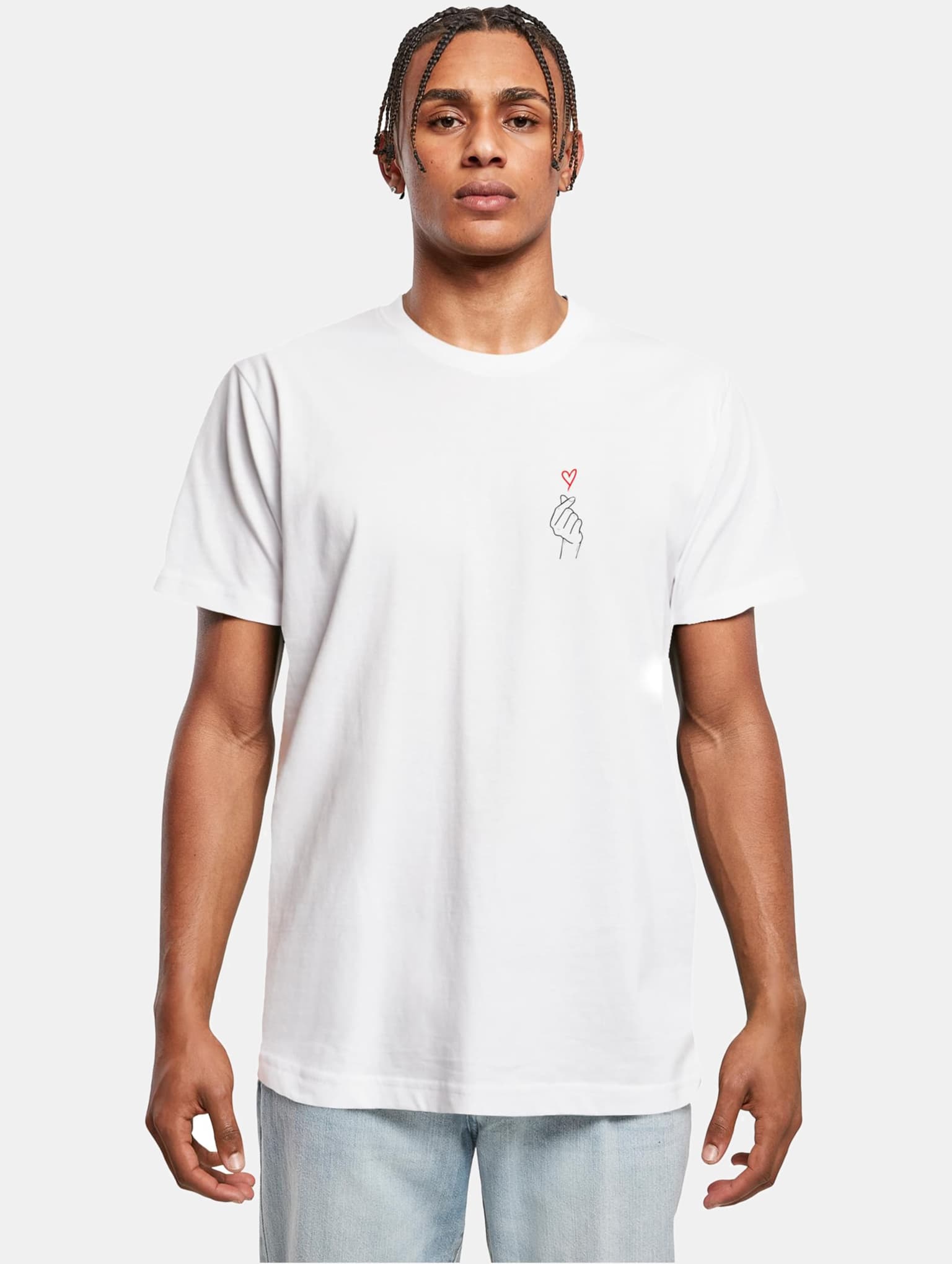 Merchcode POD K Heart T-Shirt Round Neck