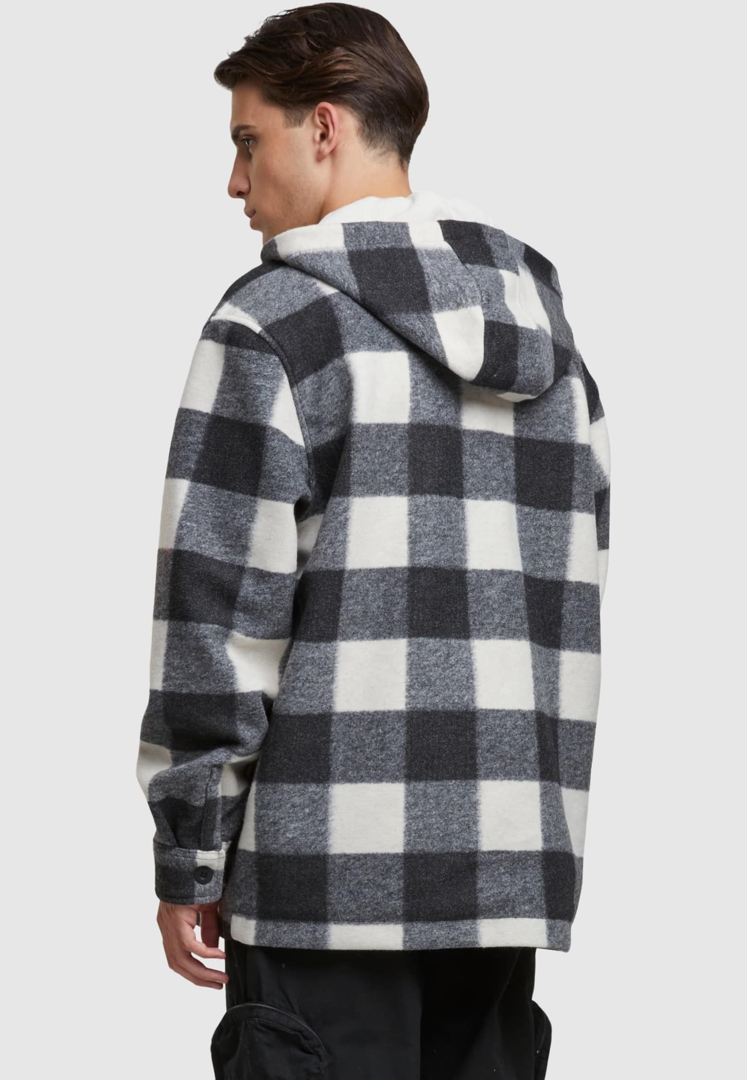 Urban Classics Big Check With Hood Übergangsjacke – Bild 2